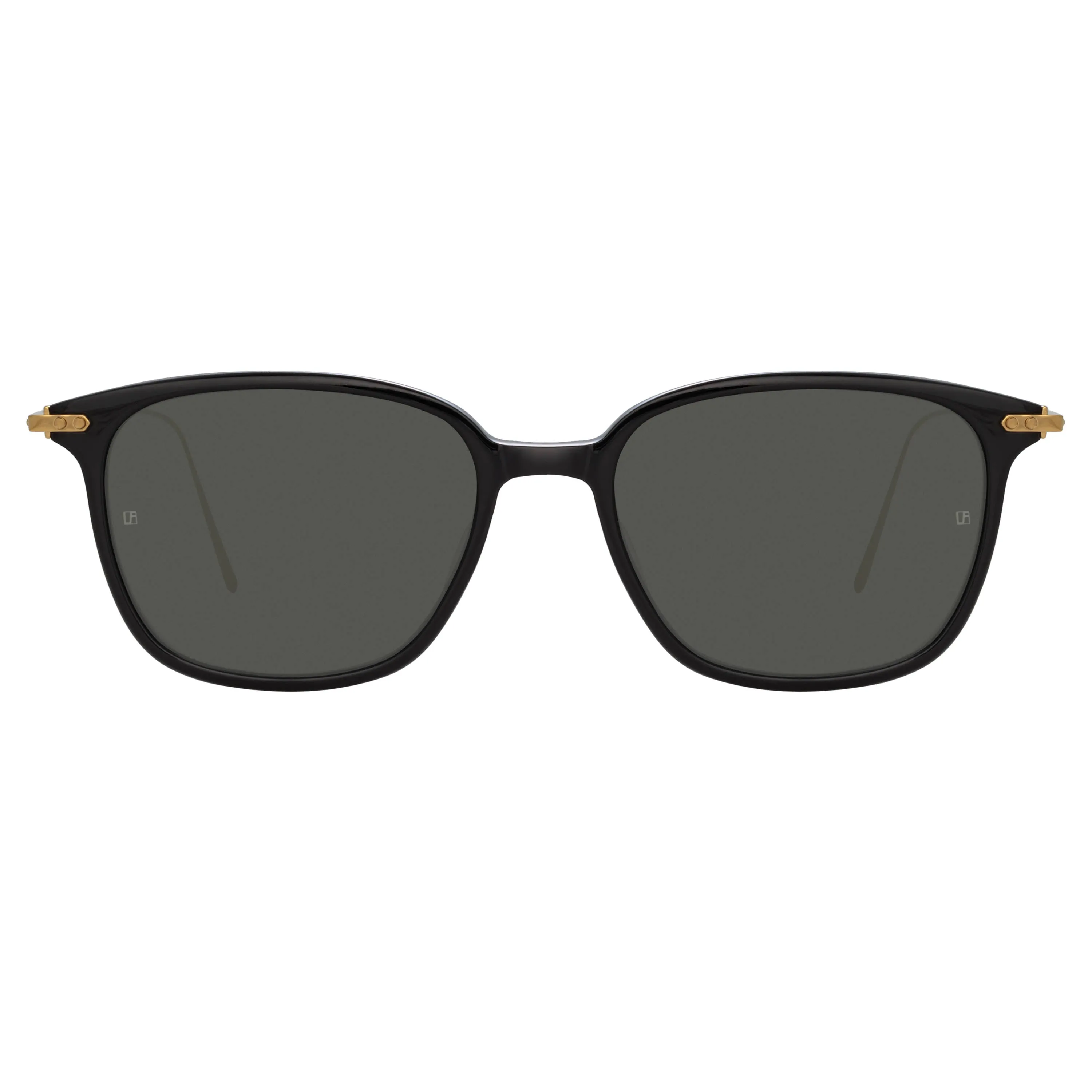 Coffey Rectangular Sunglasses in Black (Men's) sold by Linda Farrow product image thumbnail 2