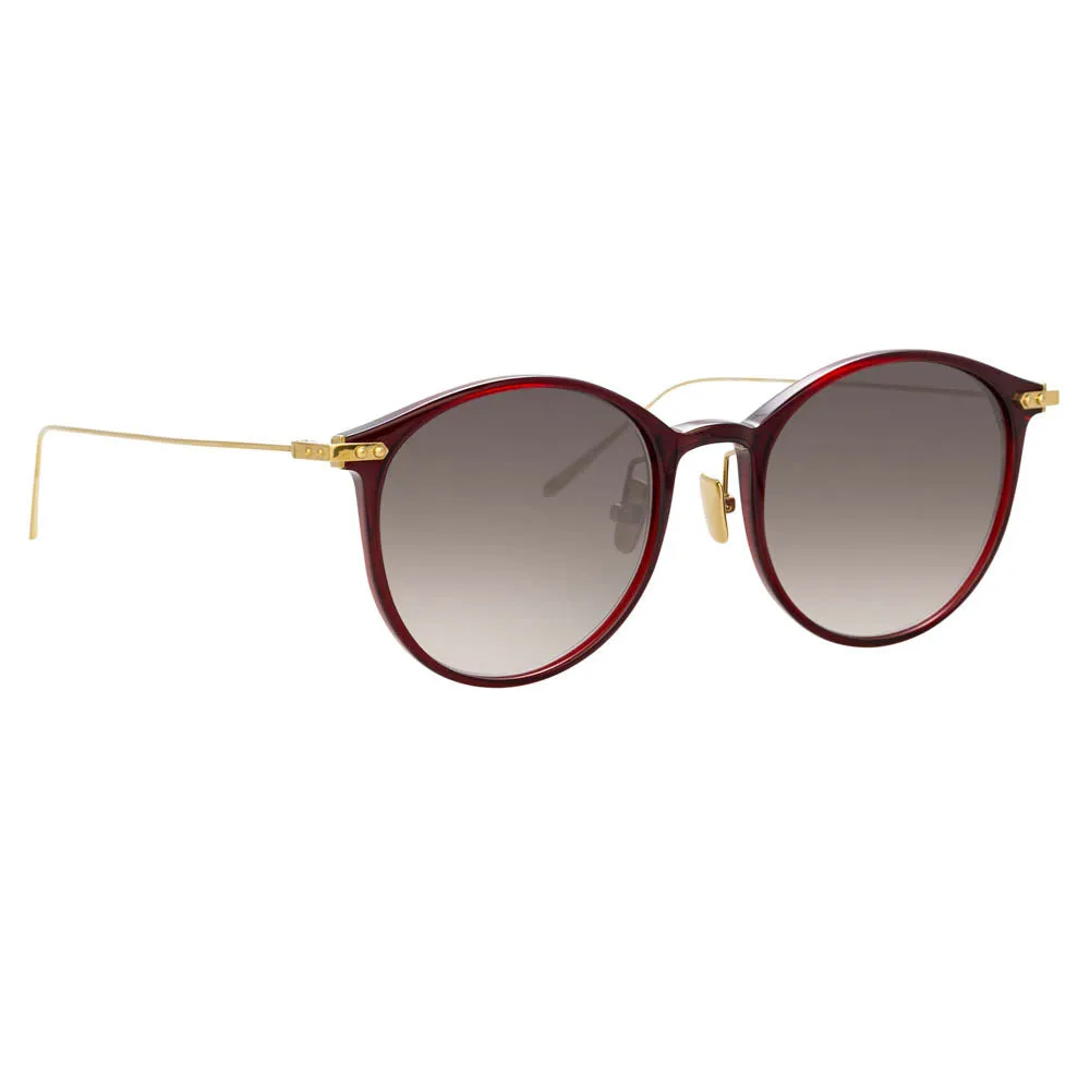 Linda Farrow Linear Gray C11 Oval Sunglasses sold by Linda Farrow product image thumbnail 2