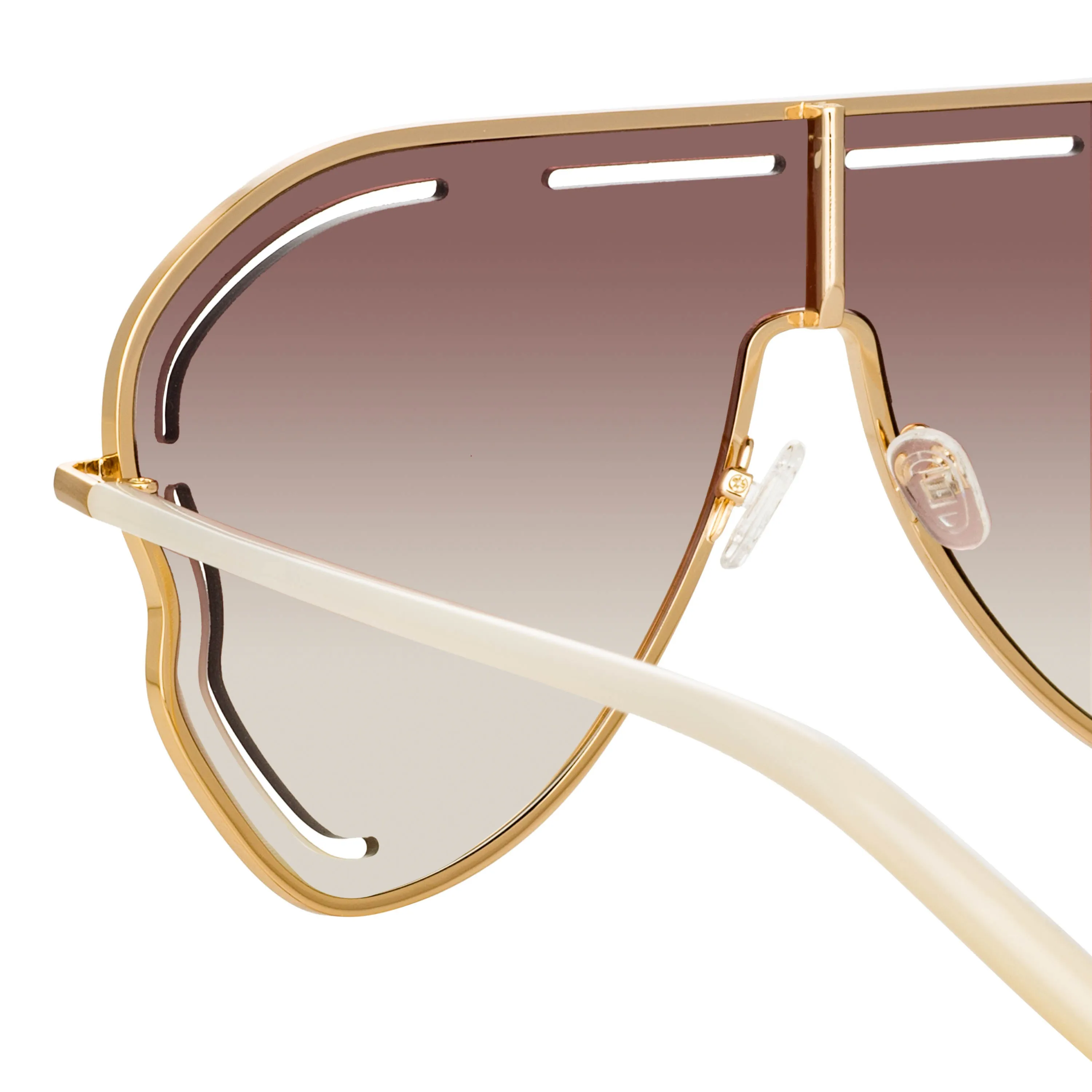 Matthew Williamson Gardenia Sunglasses in Light Gold sold by Linda Farrow product image thumbnail 4