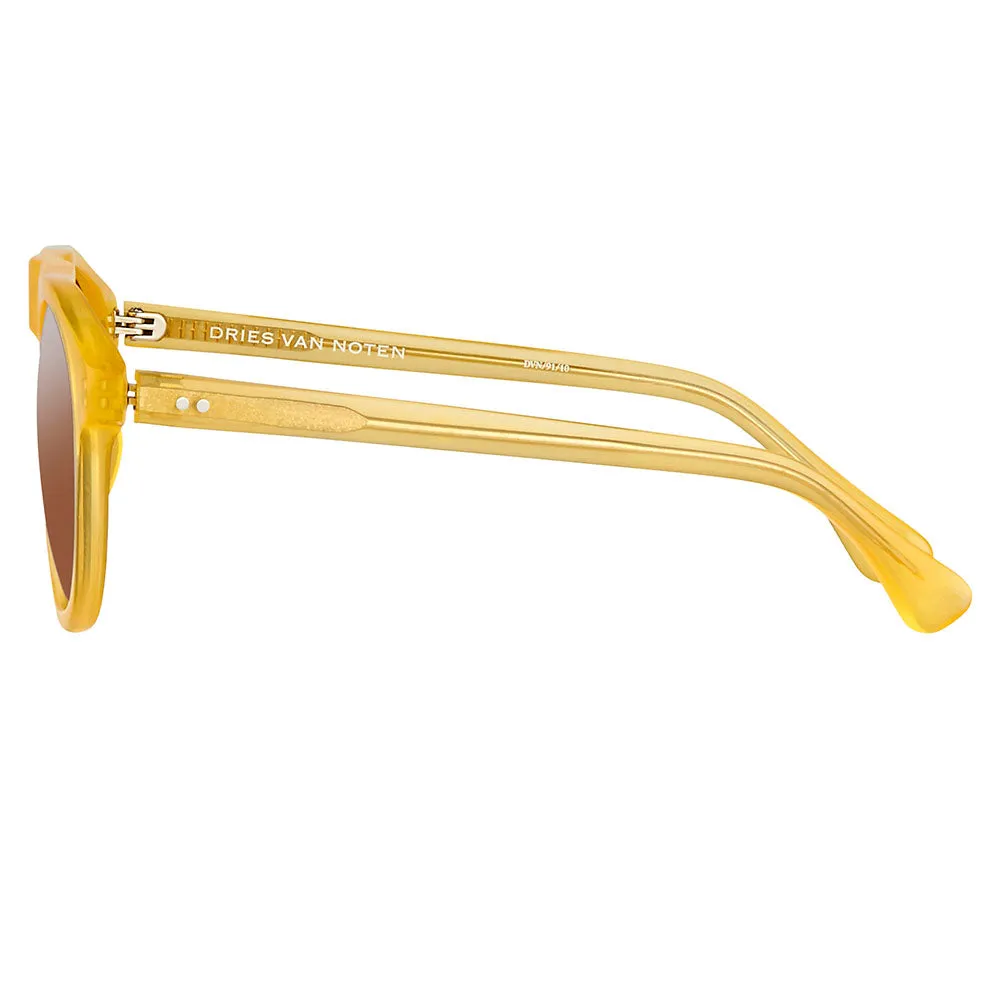 Dries van Noten 91 C10 Flat Top Sunglasses sold by Linda Farrow product image thumbnail 3