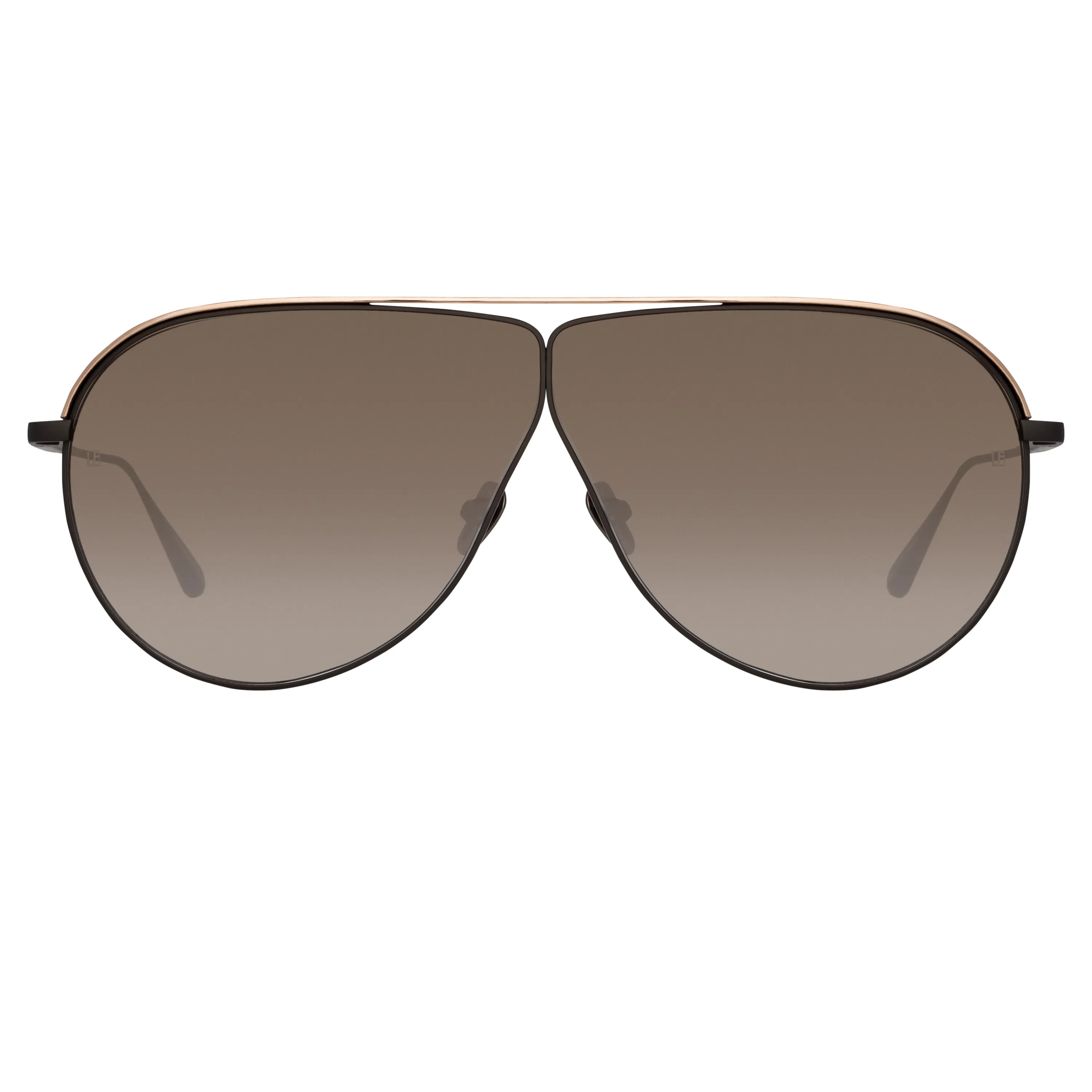 Hura Aviator Sunglasses in Black sold by Linda Farrow product image thumbnail 2