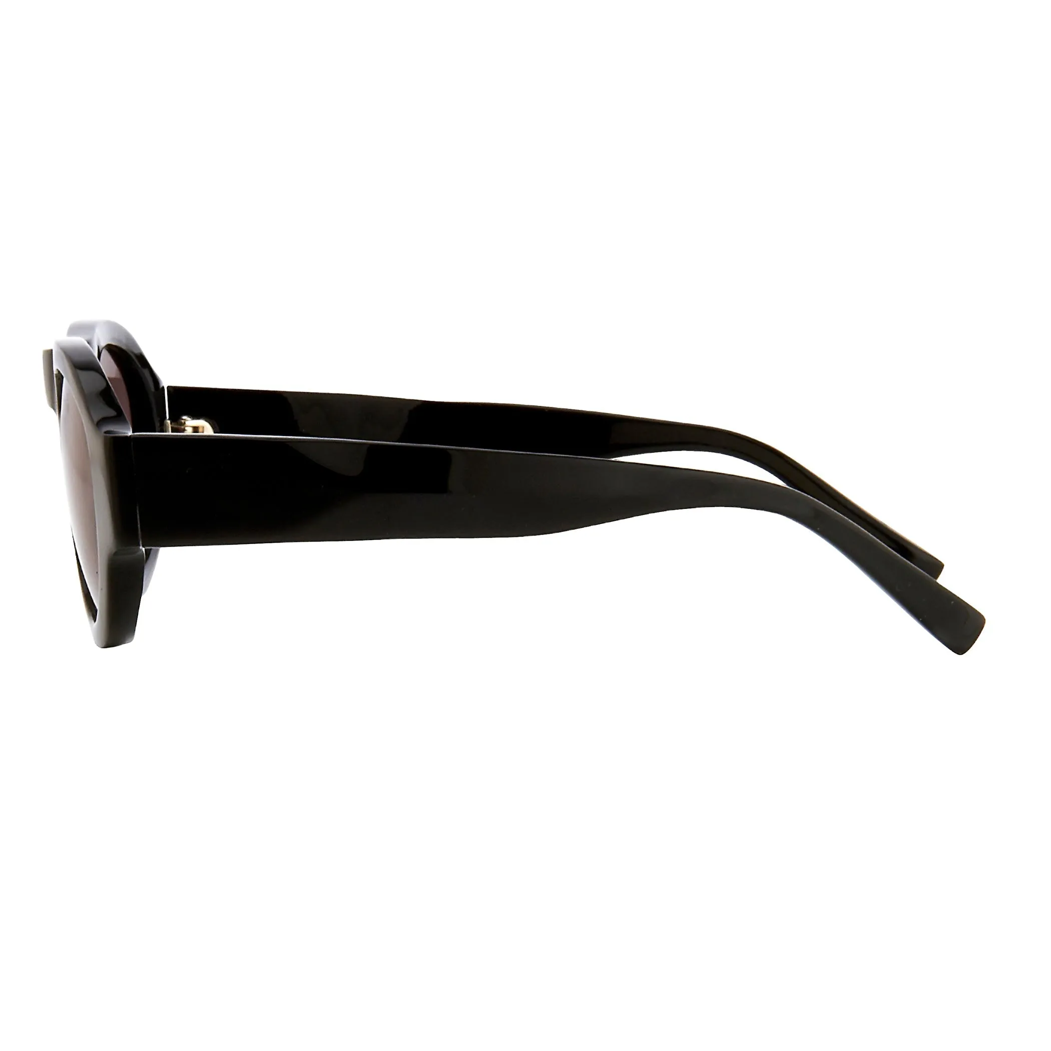 Dries Van Noten Oval Sunglasses in Black sold by Linda Farrow product image thumbnail 3