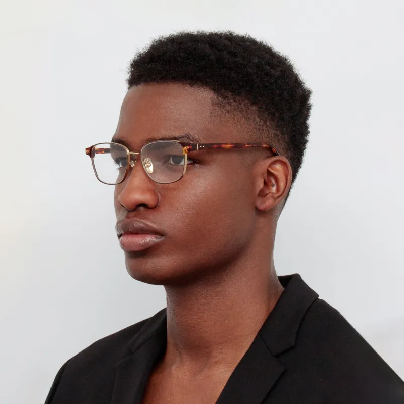 Men's Alvar Optical D-Frame in Tortoiseshell sold by Linda Farrow