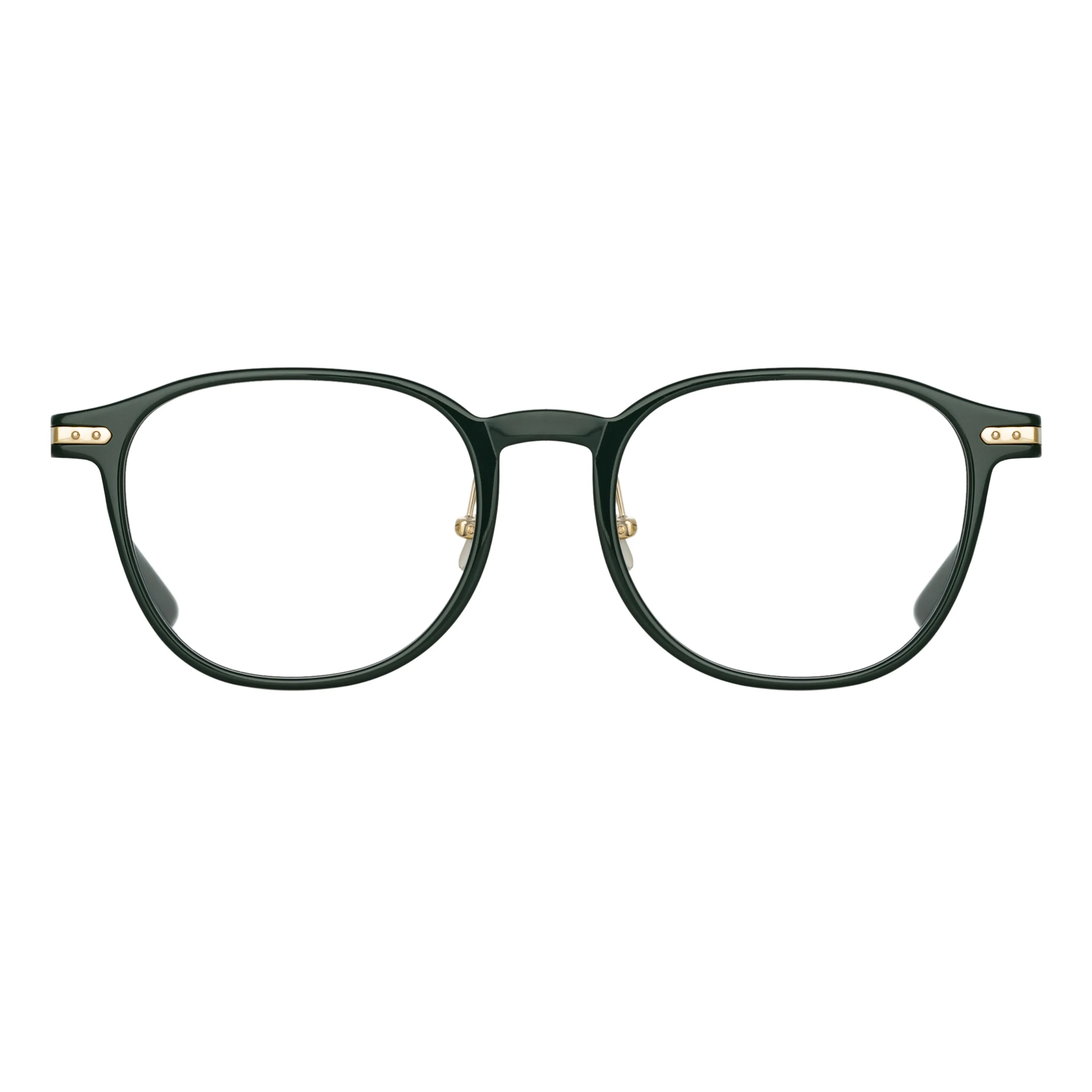 Arnold A Angular Optical Frame in Green sold by Linda Farrow product image thumbnail 2