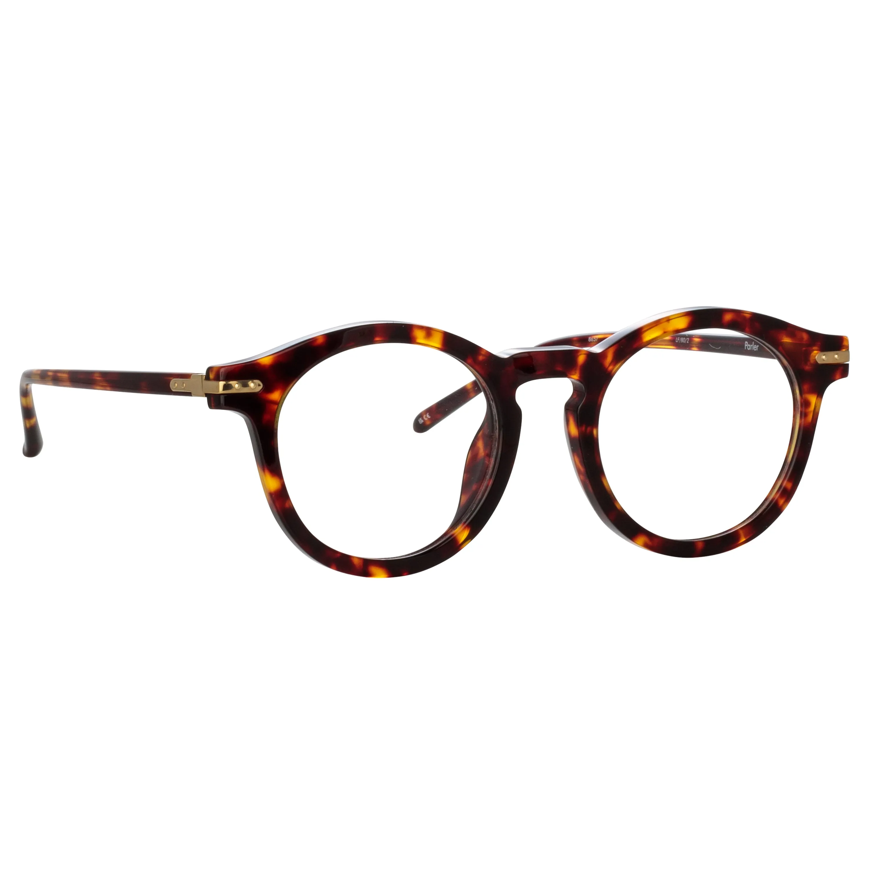 Parler Oval Optical Frame in Tortoiseshell sold by Linda Farrow