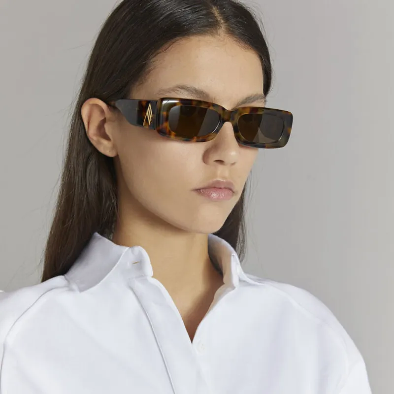 The Attico Mini Marfa in Tortoiseshell sold by Linda Farrow