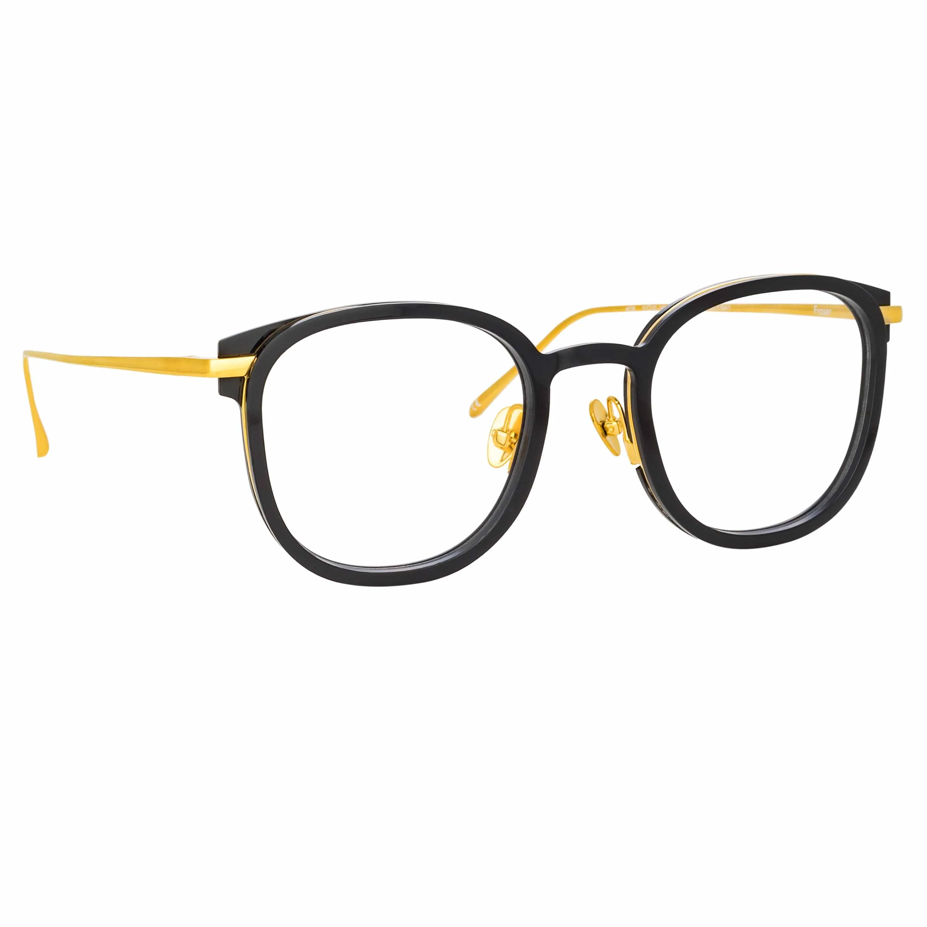 Fraser Optical Square Frame in Black sold by Linda Farrow product image thumbnail 2