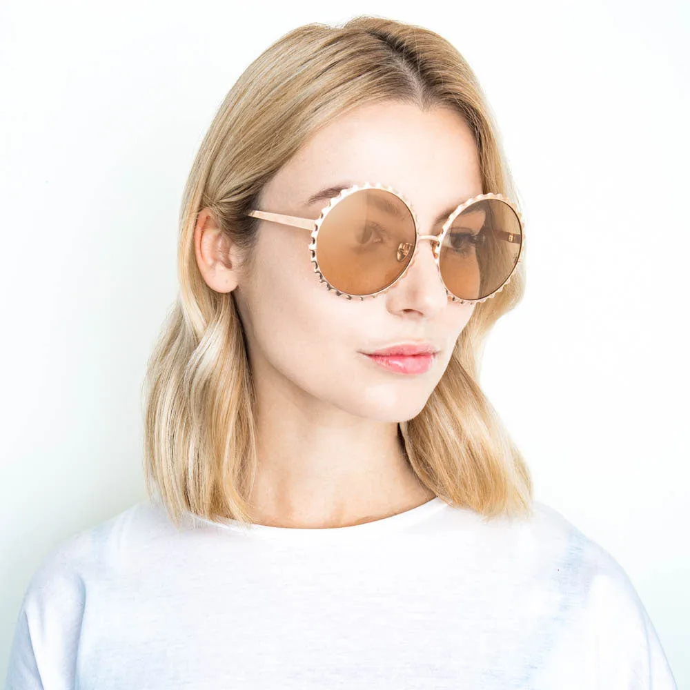 Linda Farrow 662 C5 Round Sunglasses sold by Linda Farrow product image thumbnail 5