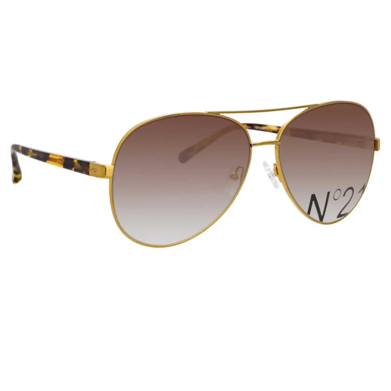 N21 S40 C2 Aviator Sunglasses sold by Linda Farrow