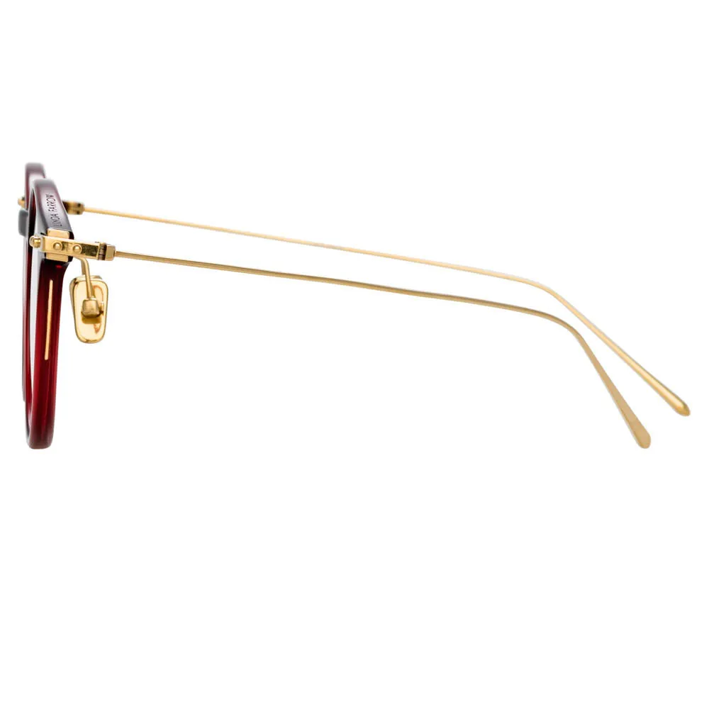 Linda Farrow Linear Chevron C4 Oval Optical Frame sold by Linda Farrow product image thumbnail 3