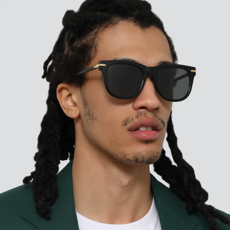 Chrysler A D-Frame Sunglasses in Black (Men's) sold by Linda Farrow