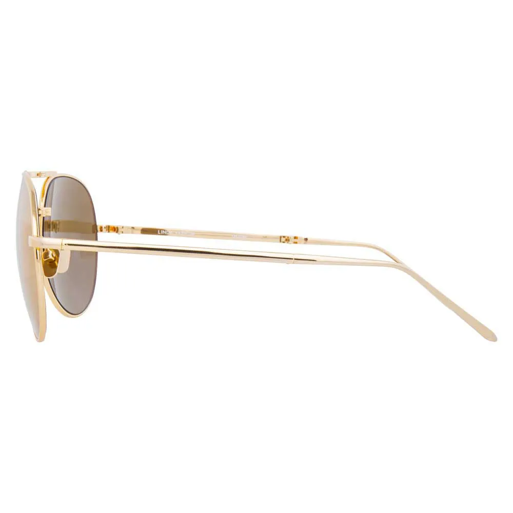 Linda Farrow 518 C1 Aviator Sunglasses sold by Linda Farrow product image thumbnail 3