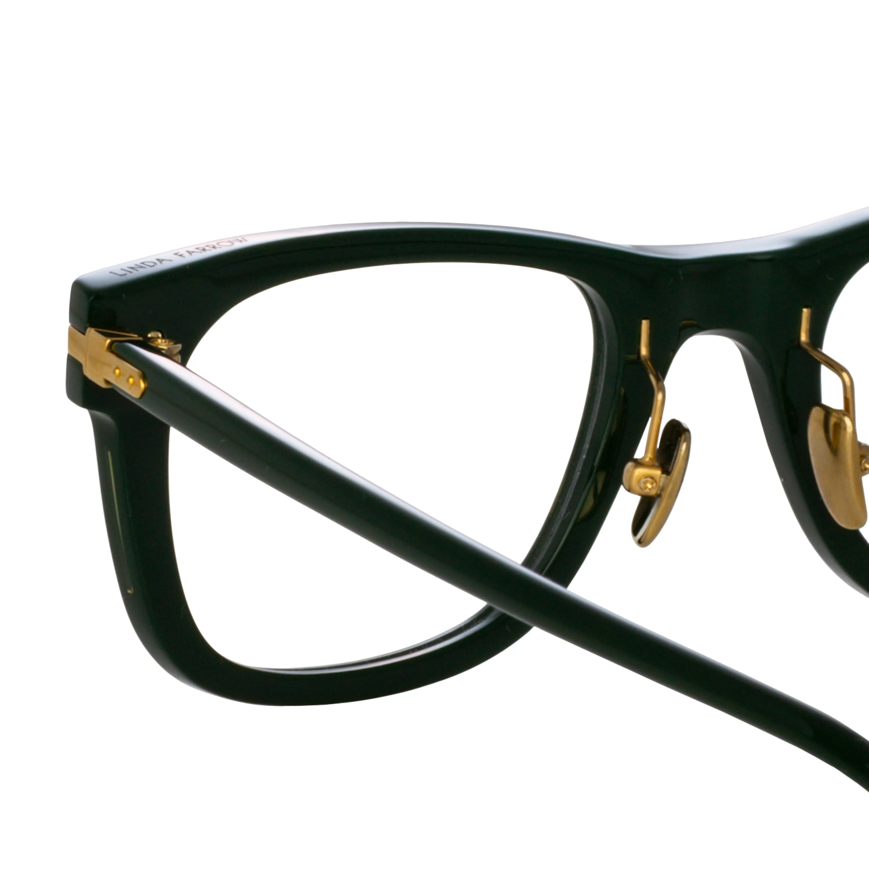 Portico Optical D-Frame in Forest Green (Asian Fit) sold by Linda Farrow product image thumbnail 5