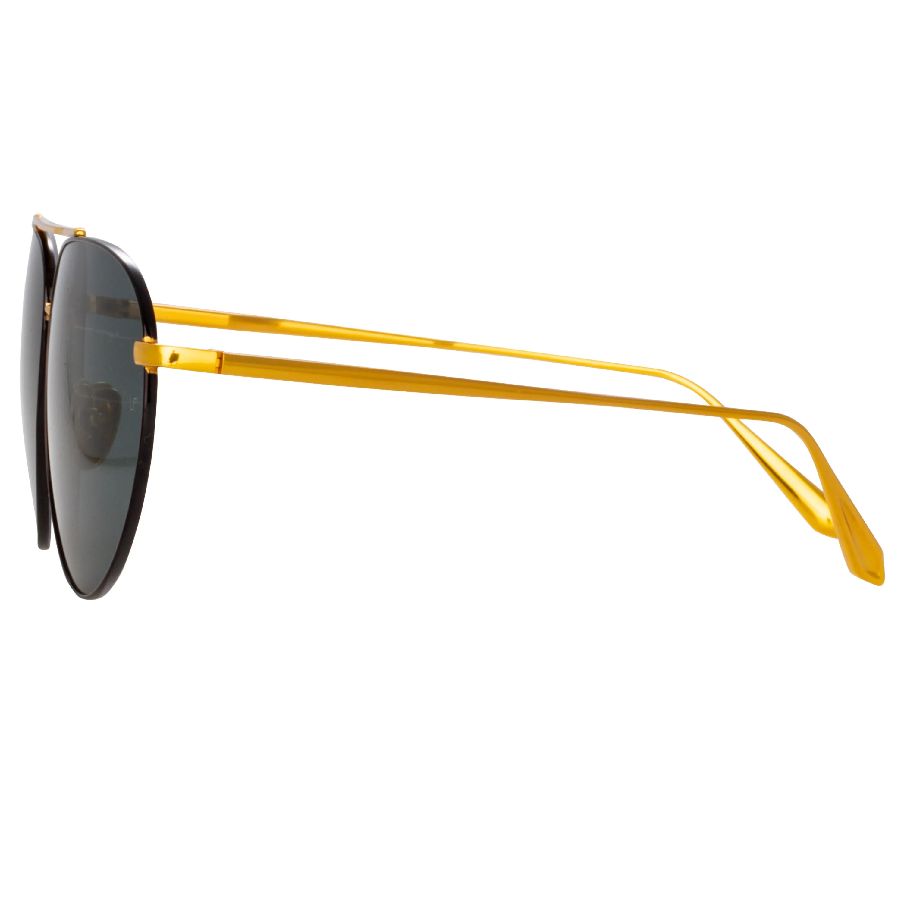 Gabriel Oversized Sunglasses in Yellow Gold sold by Linda Farrow product image thumbnail 5