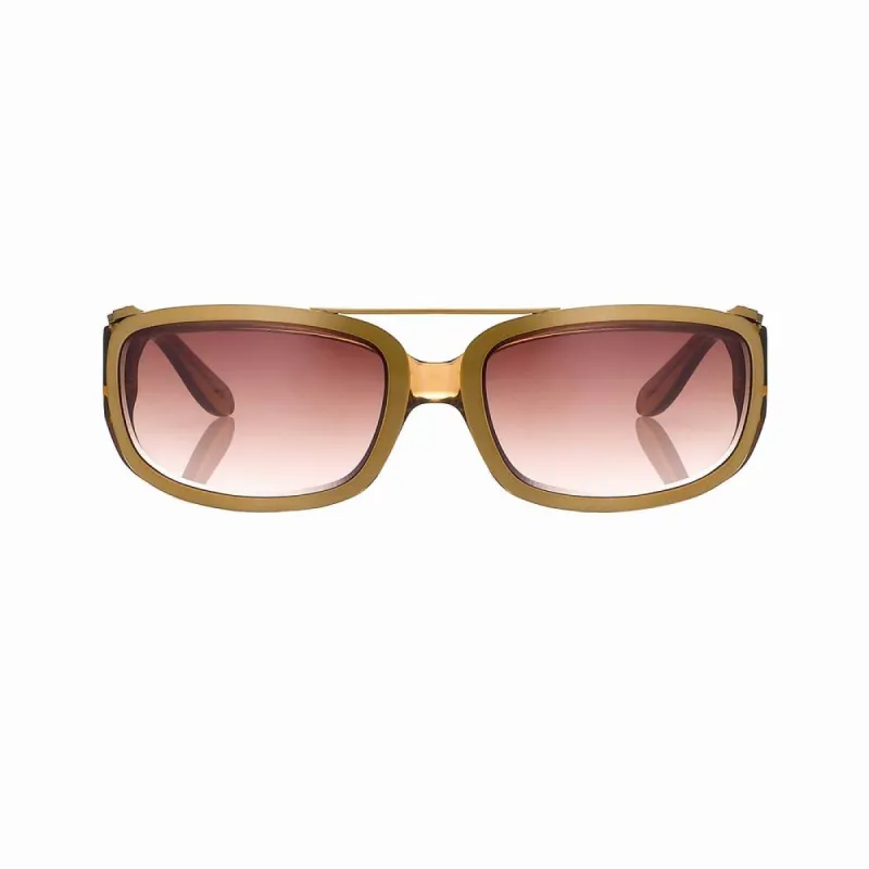 Yohji Yamamoto 800 C3 Sunglasses in Brown sold by Linda Farrow