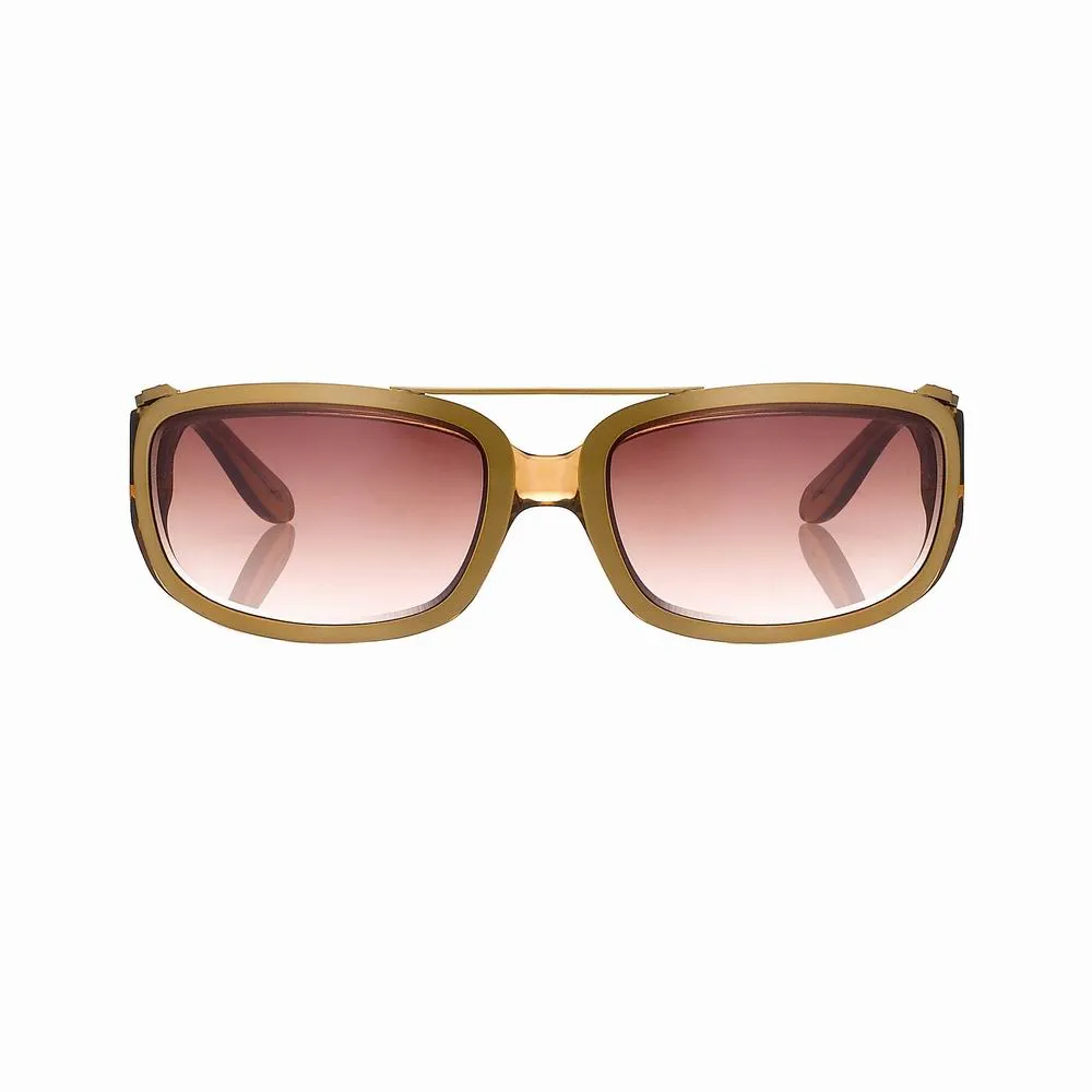 Yohji Yamamoto 800 C3 Sunglasses in Brown sold by Linda Farrow