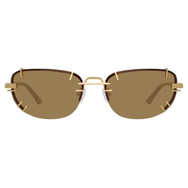 Y/Project 2 C3 Aviator Sunglasses sold by Linda Farrow