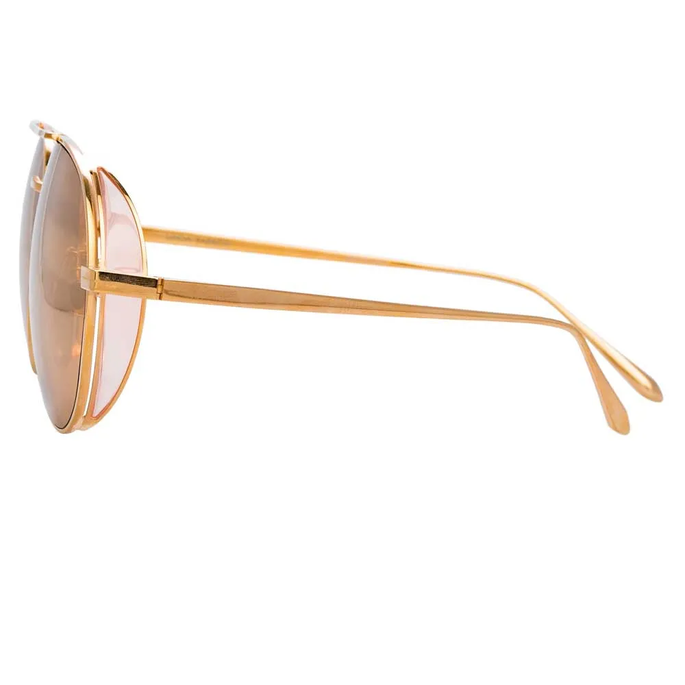 Linda Farrow Elgin C5 Aviator Sunglasses sold by Linda Farrow product image thumbnail 3