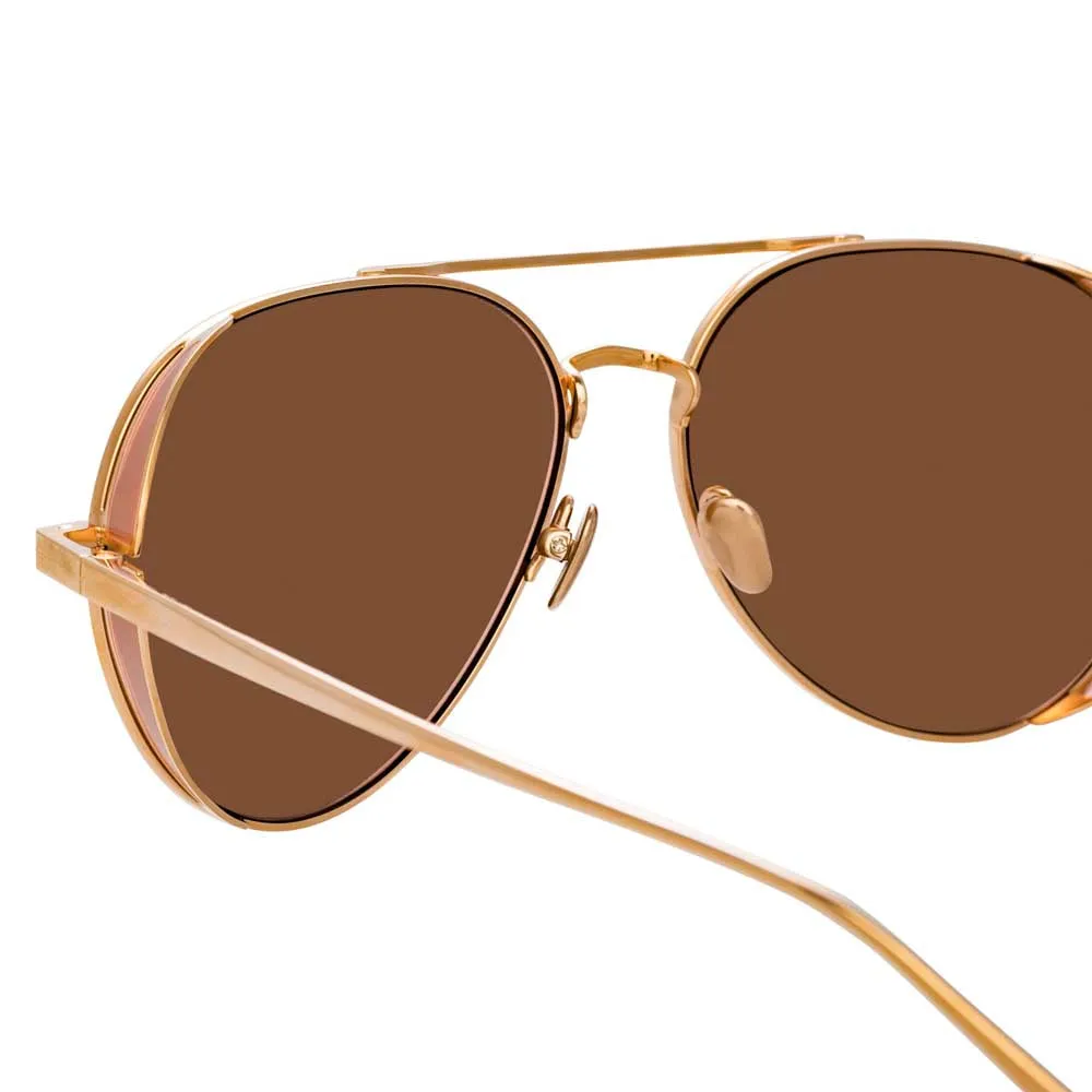 Linda Farrow Elgin C5 Aviator Sunglasses sold by Linda Farrow product image thumbnail 4