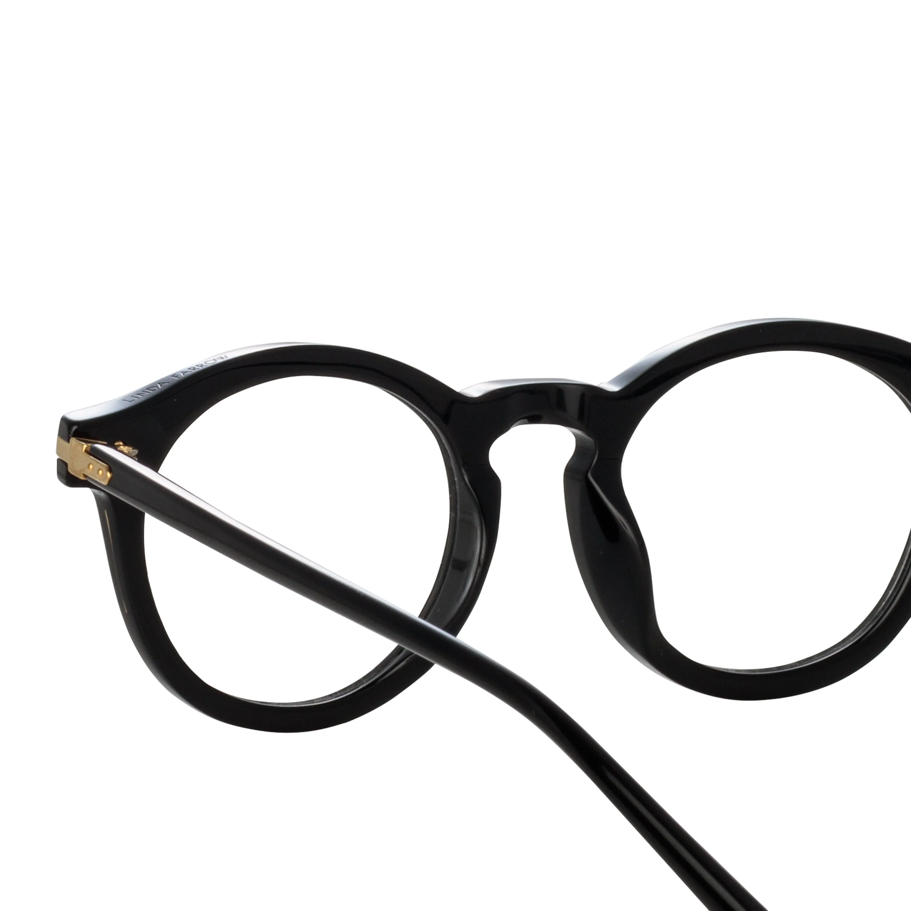 Parler Oval Optical Frame in Black sold by Linda Farrow product image thumbnail 4