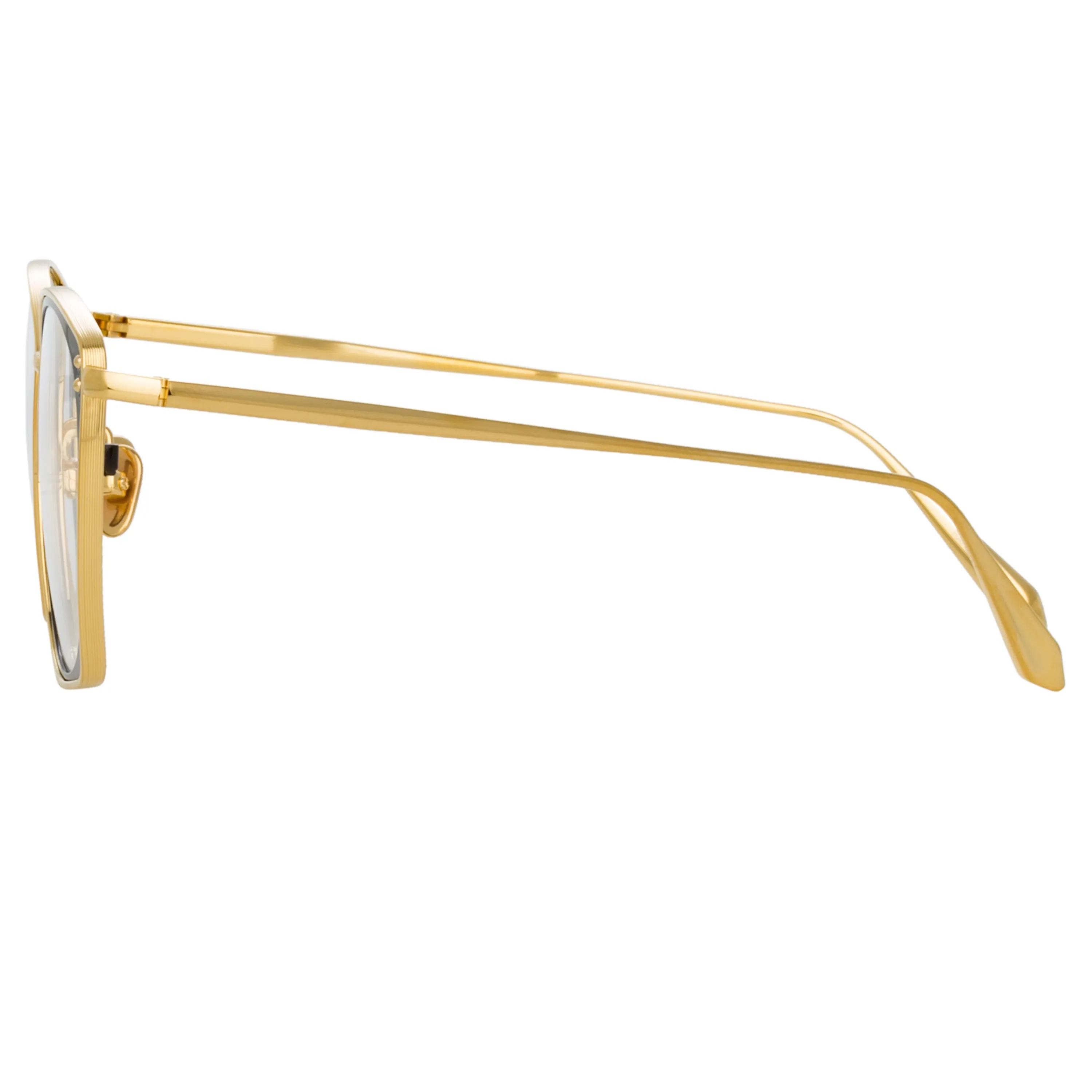 Milo Square Optical Frame in Yellow Gold sold by Linda Farrow product image thumbnail 5
