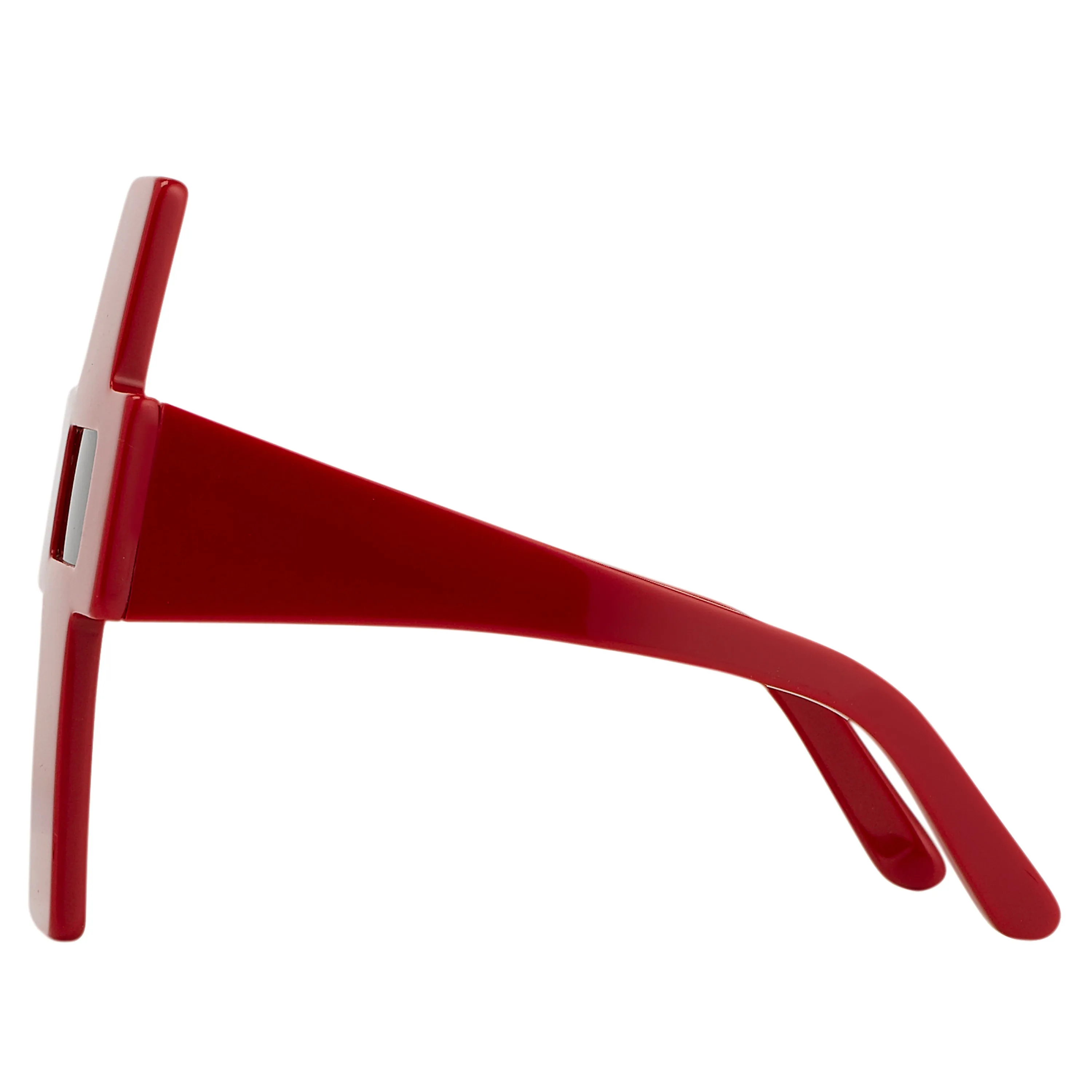 Jeremy Scott Cross Sunglasses in Red sold by Linda Farrow product image thumbnail 2
