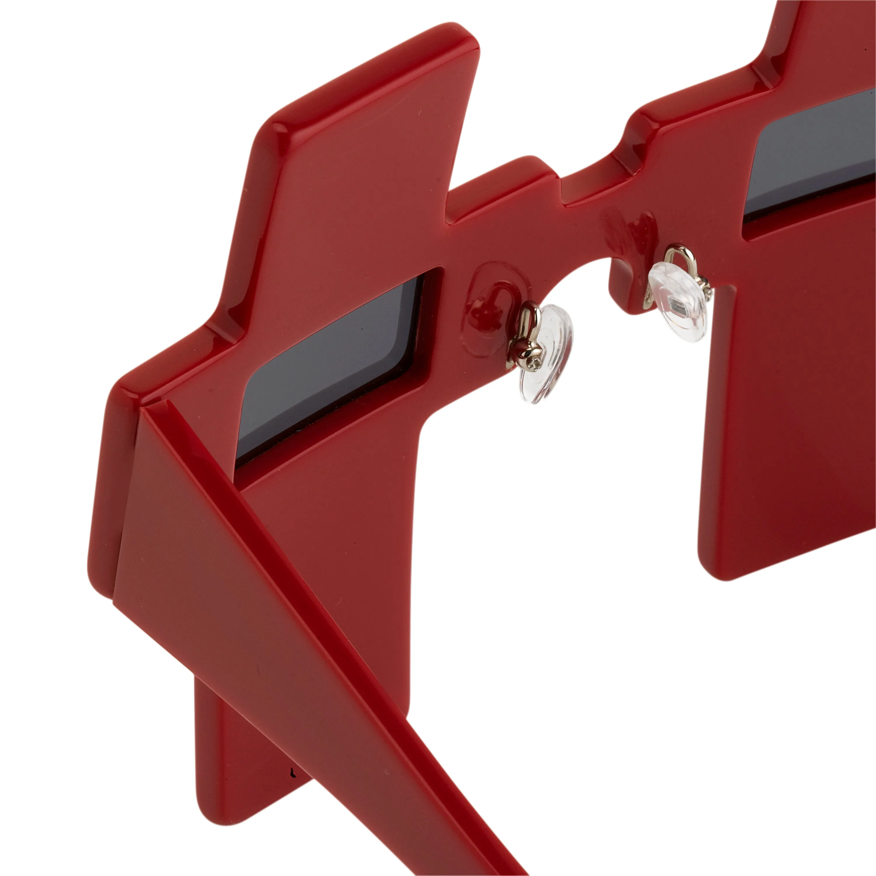 Jeremy Scott Cross Sunglasses in Red sold by Linda Farrow product image thumbnail 3