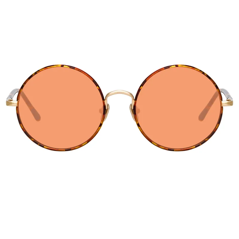 Welch Round Sunglasses in Tortoiseshell sold by Linda Farrow