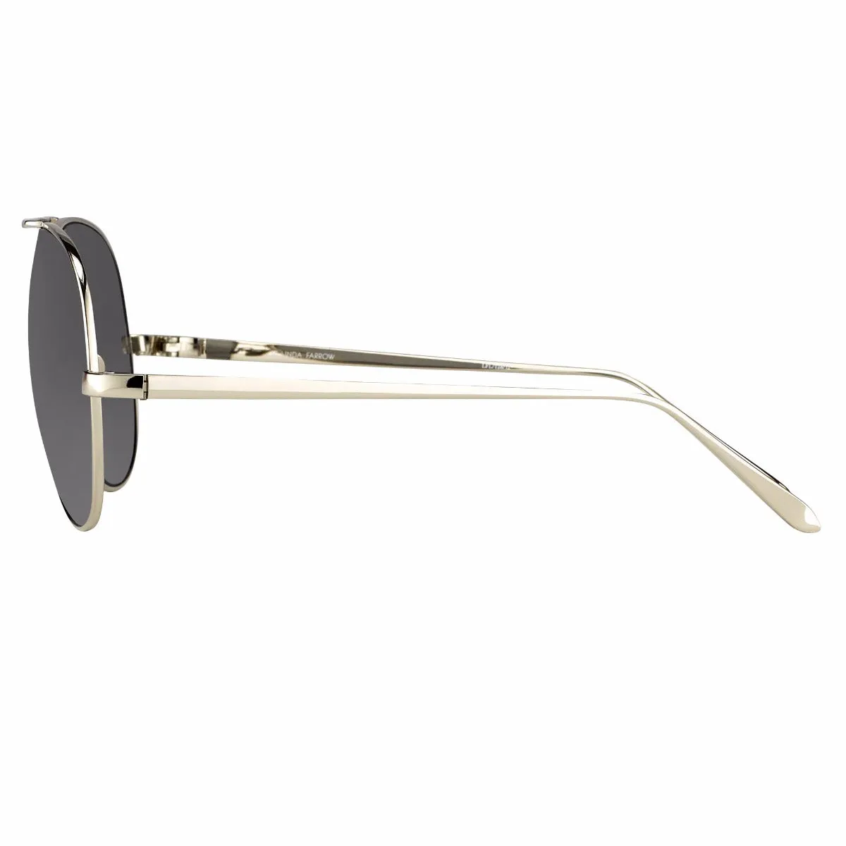 Linda Farrow 128 C12 Aviator Sunglasses sold by Linda Farrow product image thumbnail 3