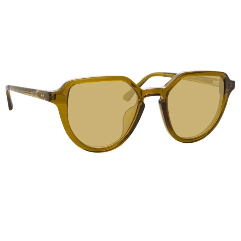 Dries Van Noten 184 C3 Oval Sunglasses sold by Linda Farrow