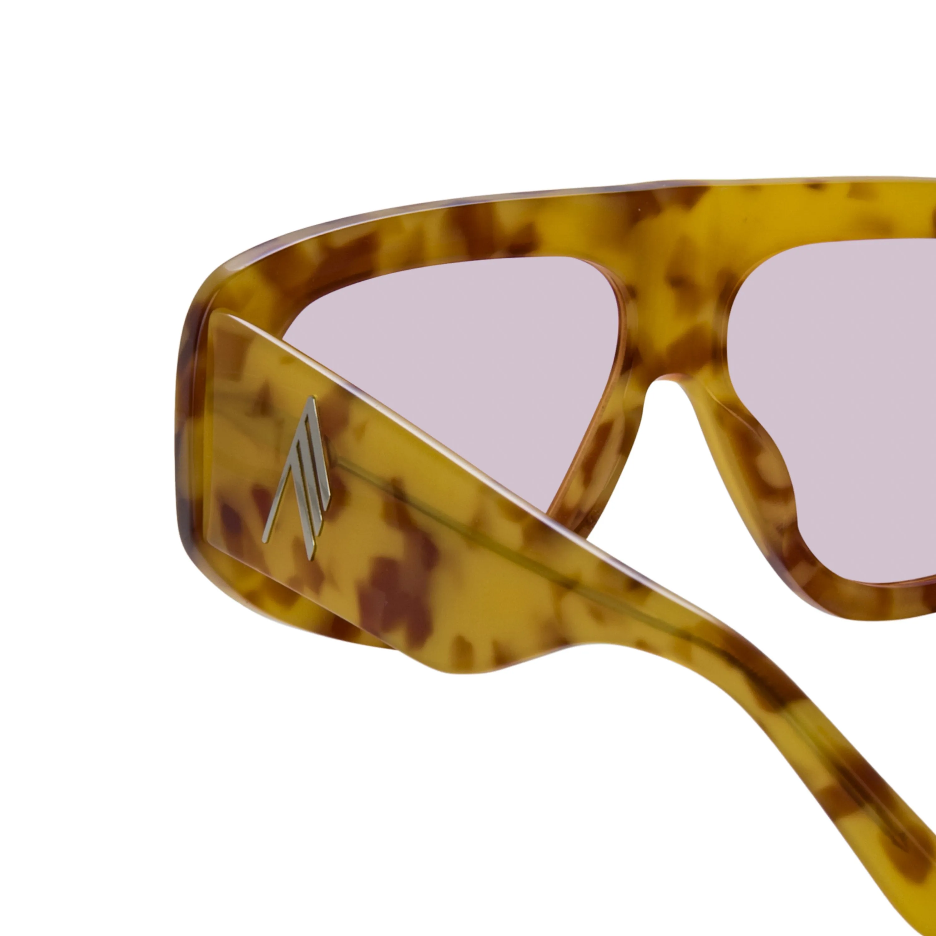 The Attico Milano Oversized Sunglasses in Tortoiseshell sold by Linda Farrow product image thumbnail 5