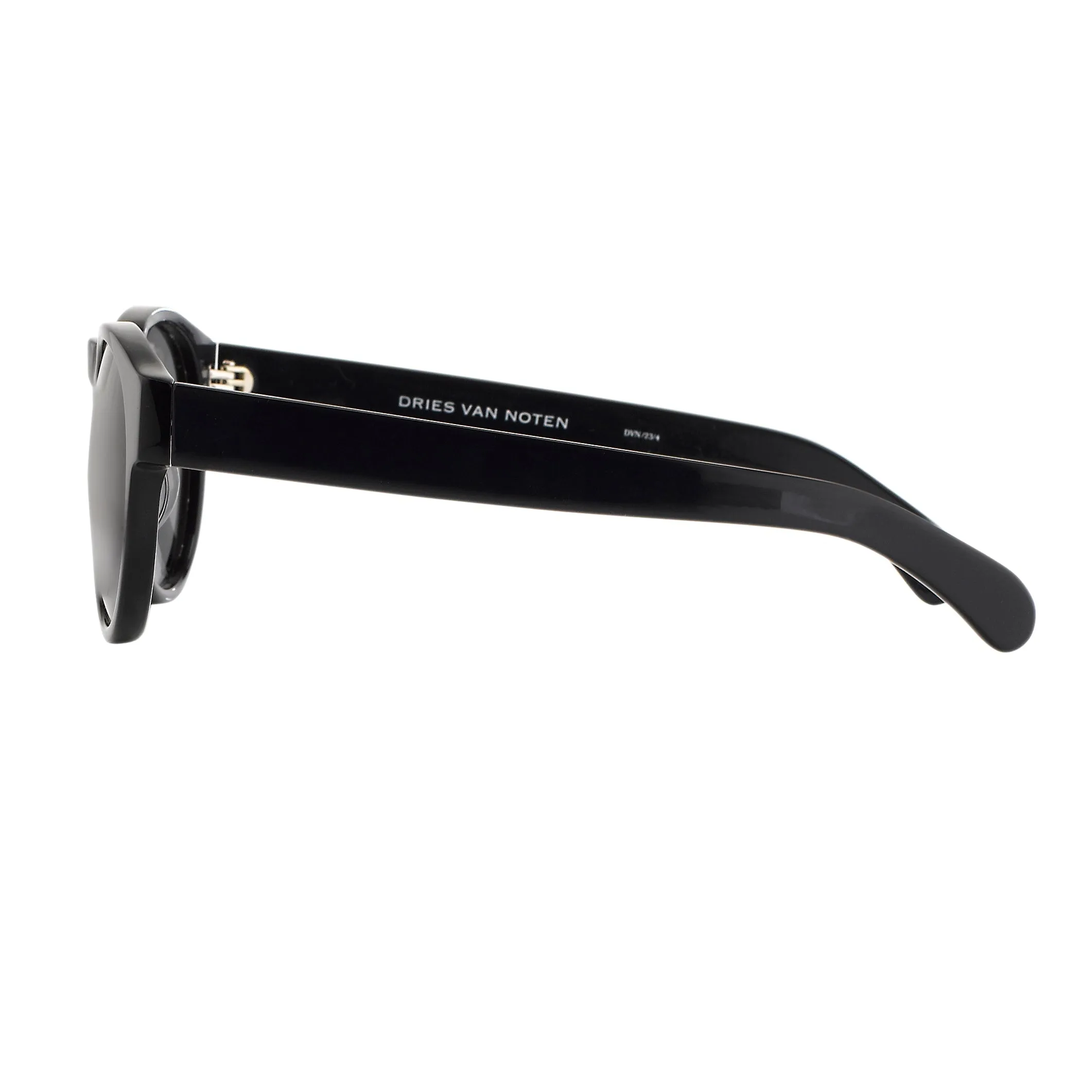 Dries Van Noten Round Sunglasses in Black sold by Linda Farrow product image thumbnail 3