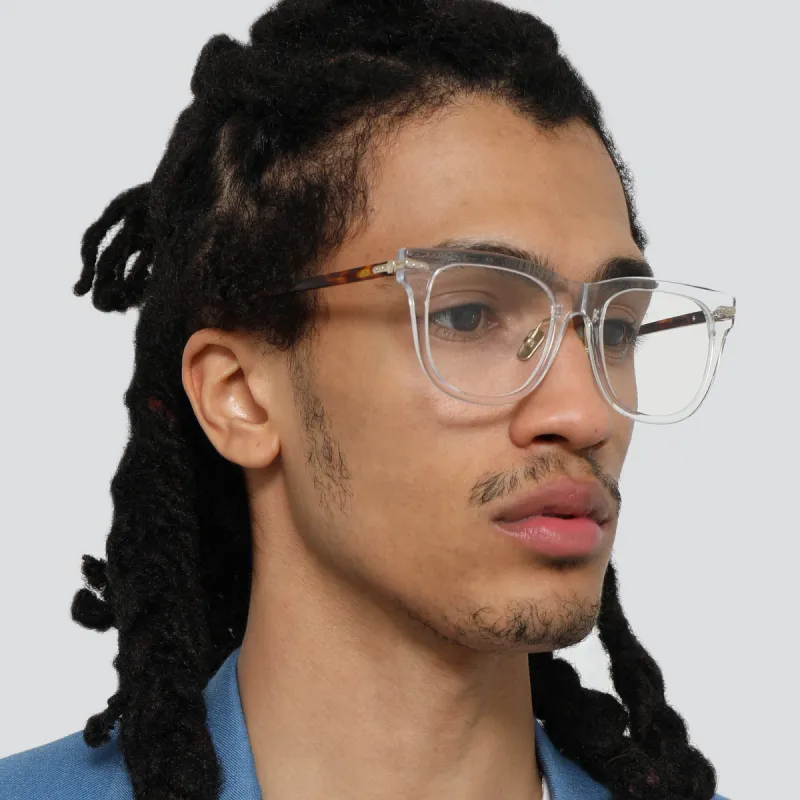 Chrysler Optical D-Frame in Clear (Men's) sold by Linda Farrow