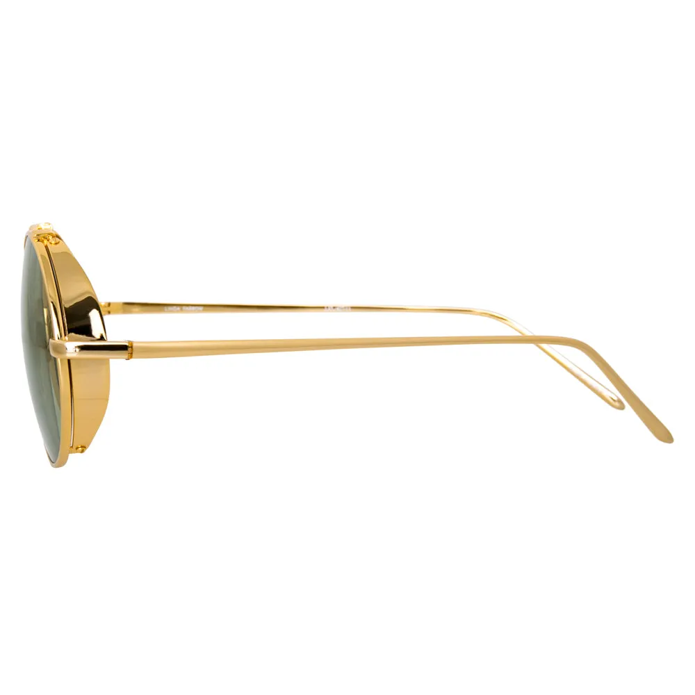 Linda Farrow 427 C11 Oval Sunglasses sold by Linda Farrow product image thumbnail 3