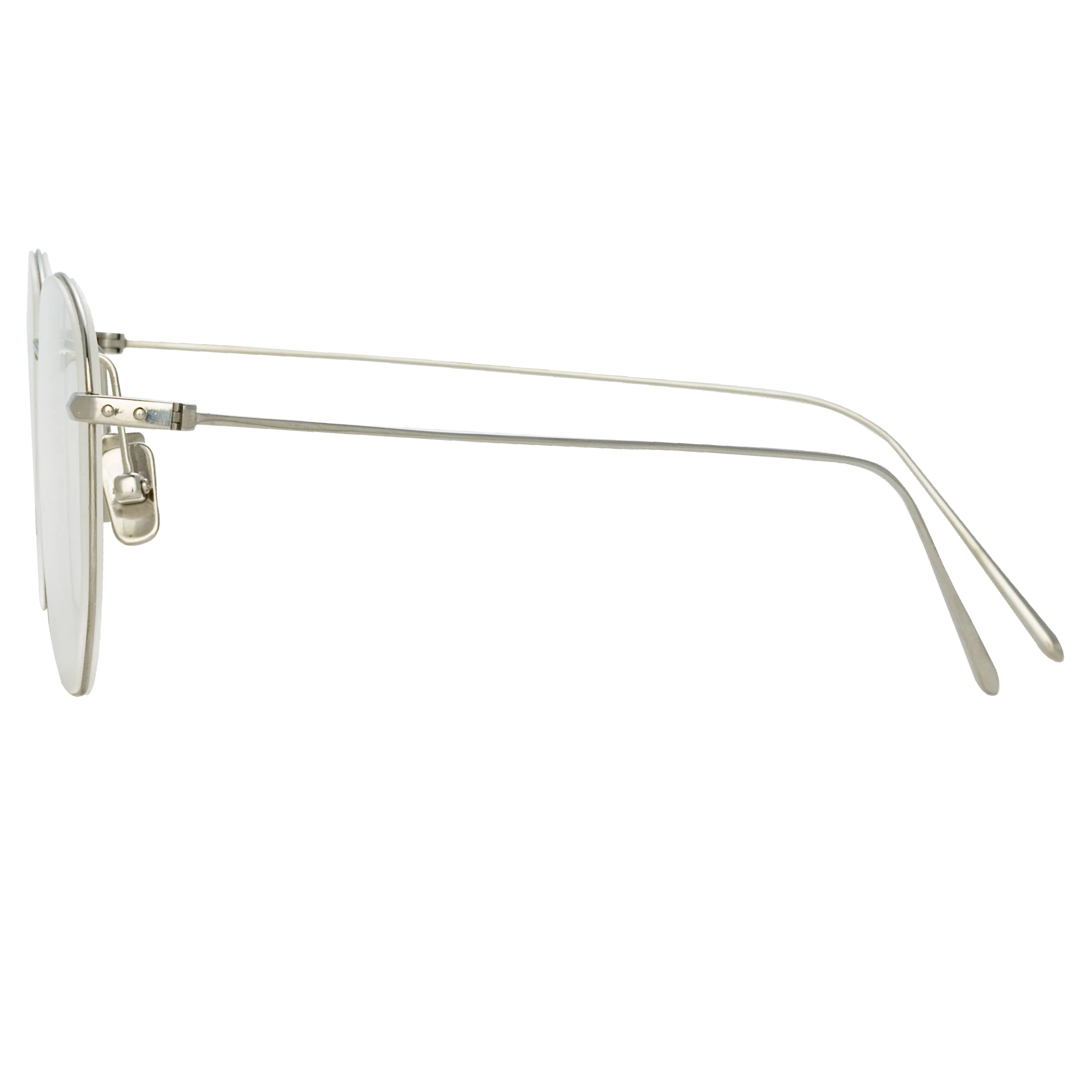 Rohe Angular Optical A Frame in White Gold sold by Linda Farrow product image thumbnail 2