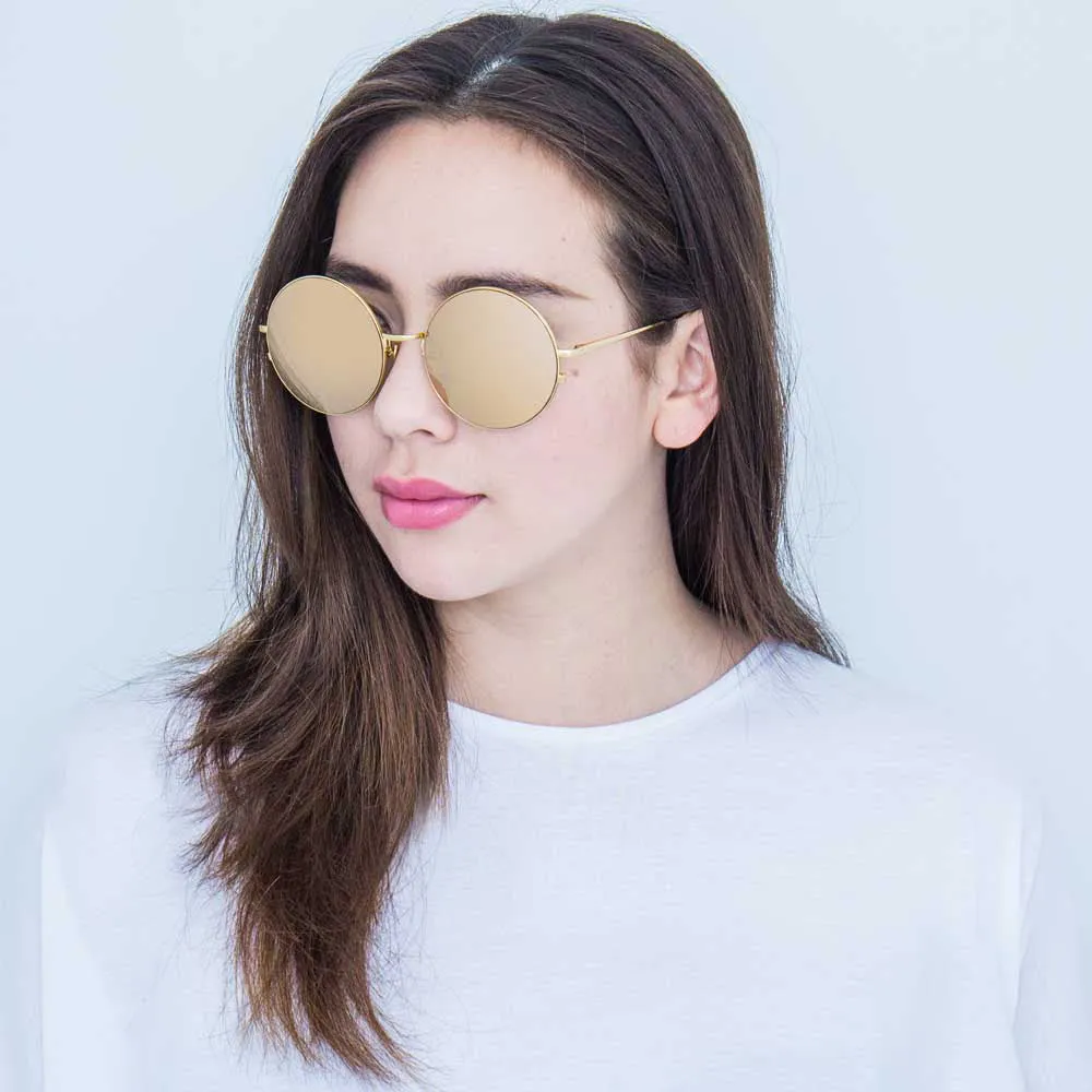 Linda Farrow 343 C2 Round Sunglasses sold by Linda Farrow product image thumbnail 5