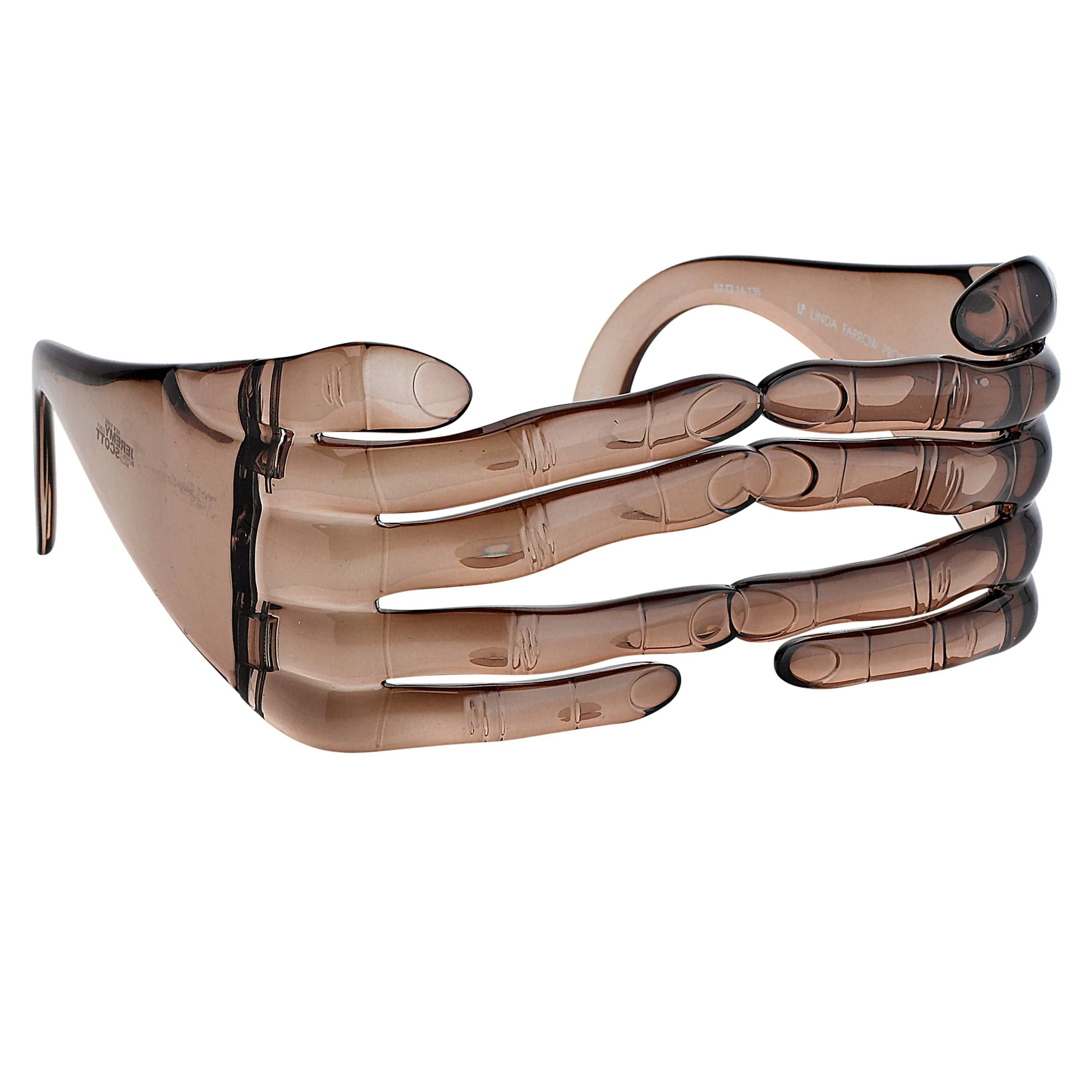 Jeremy Scott Hands Sunglasses in Clear sold by Linda Farrow product image thumbnail 2