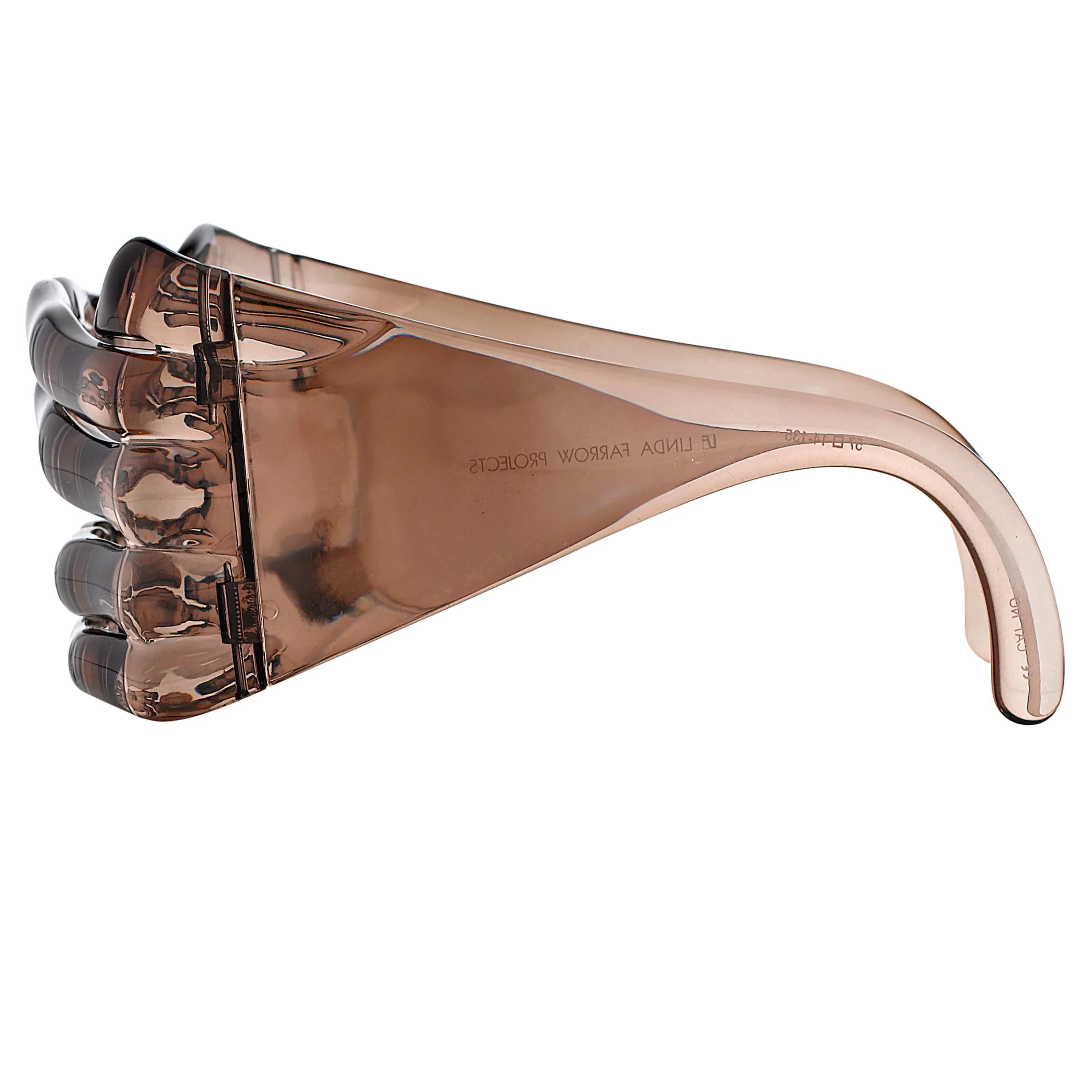 Jeremy Scott Hands Sunglasses in Clear sold by Linda Farrow product image thumbnail 3
