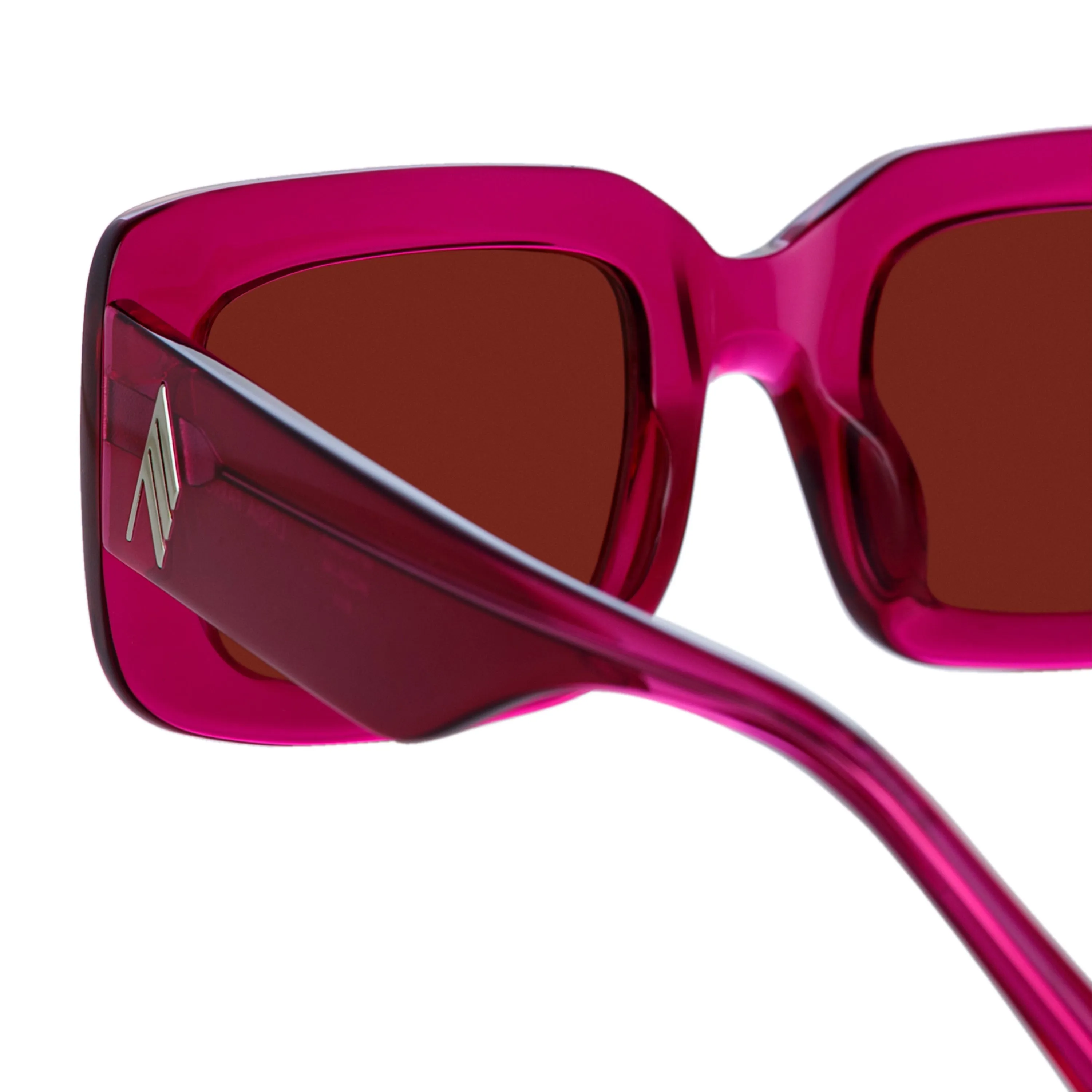 The Attico Jorja Sunglasses in Maroon sold by Linda Farrow product image thumbnail 4