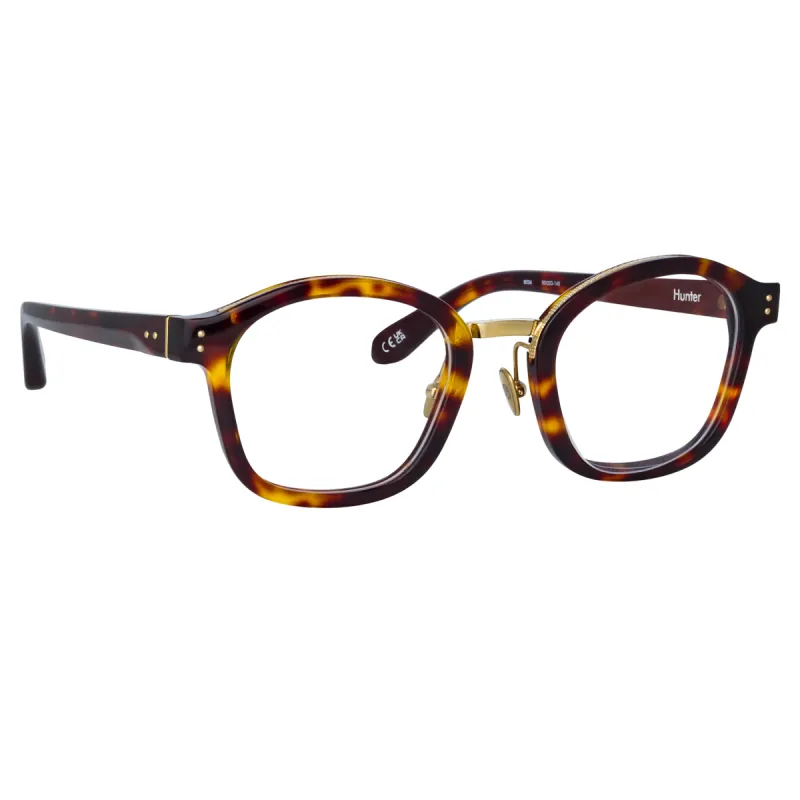 Hunter Optical D-Frame in Tortoiseshell sold by Linda Farrow