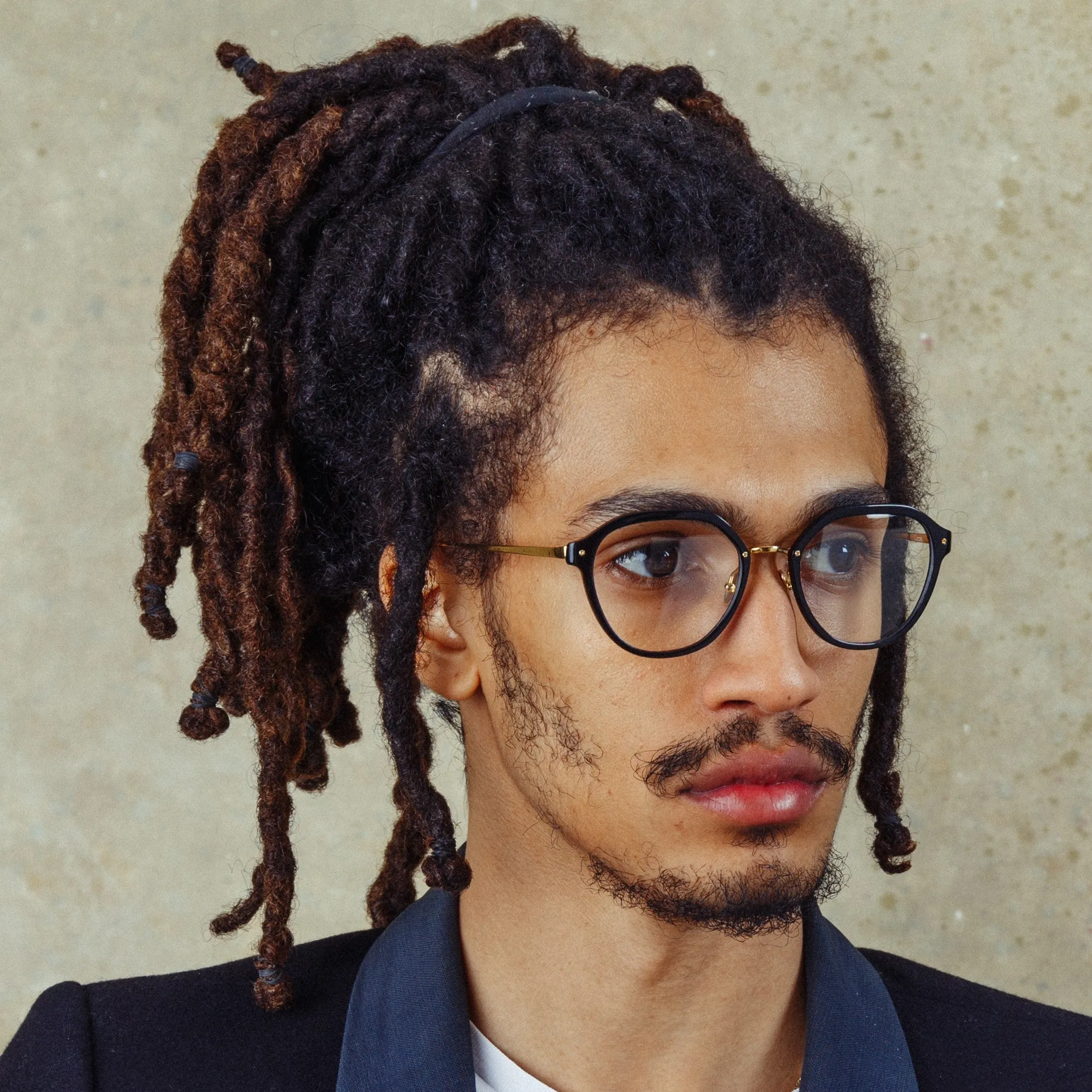 Cacao Angular Optical Frames in Black sold by Linda Farrow product image thumbnail 3