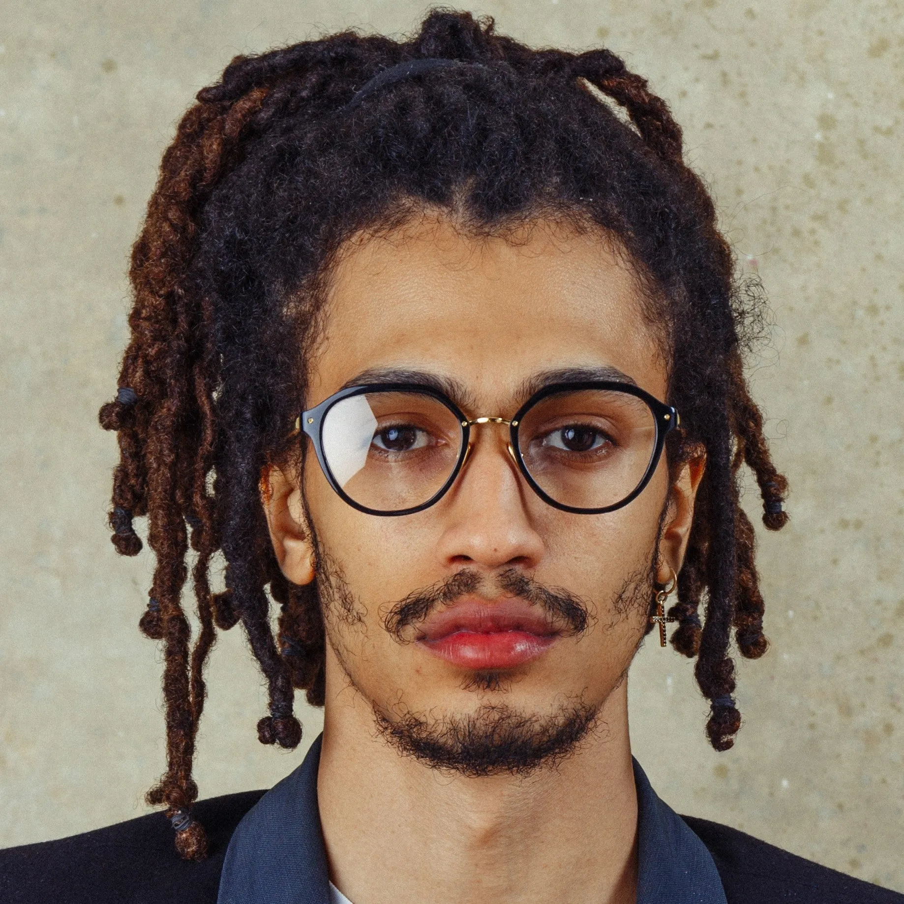 Cacao Angular Optical Frames in Black sold by Linda Farrow product image thumbnail 2