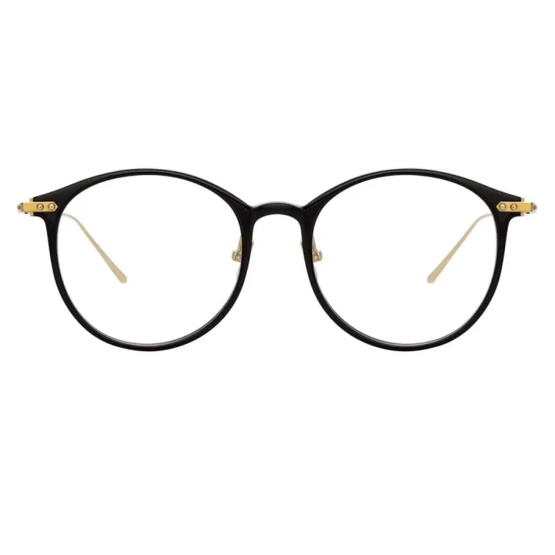 Linda Farrow Linear Gray A C1 Oval Optical Frame sold by Linda Farrow