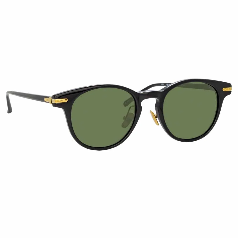 Bay D-Frame Sunglasses in Black sold by Linda Farrow product image thumbnail 2