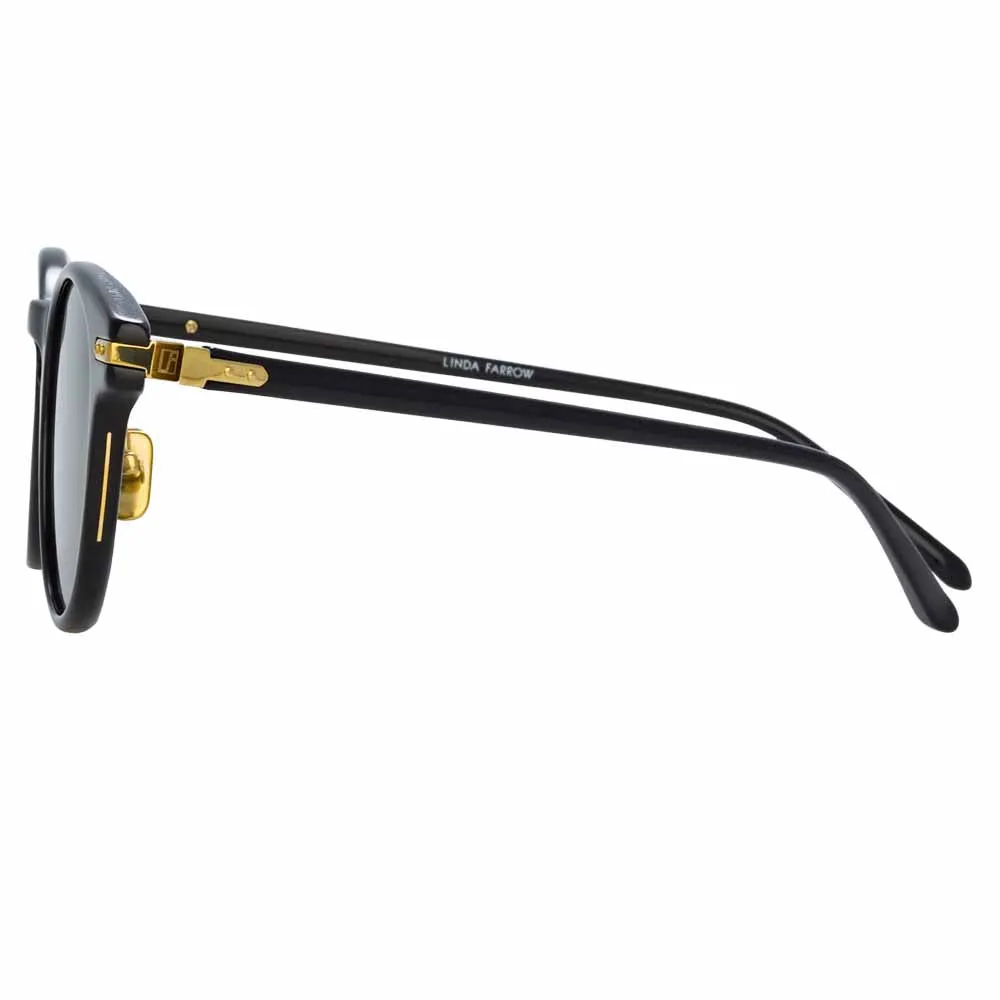 Bay D-Frame Sunglasses in Black sold by Linda Farrow product image thumbnail 4