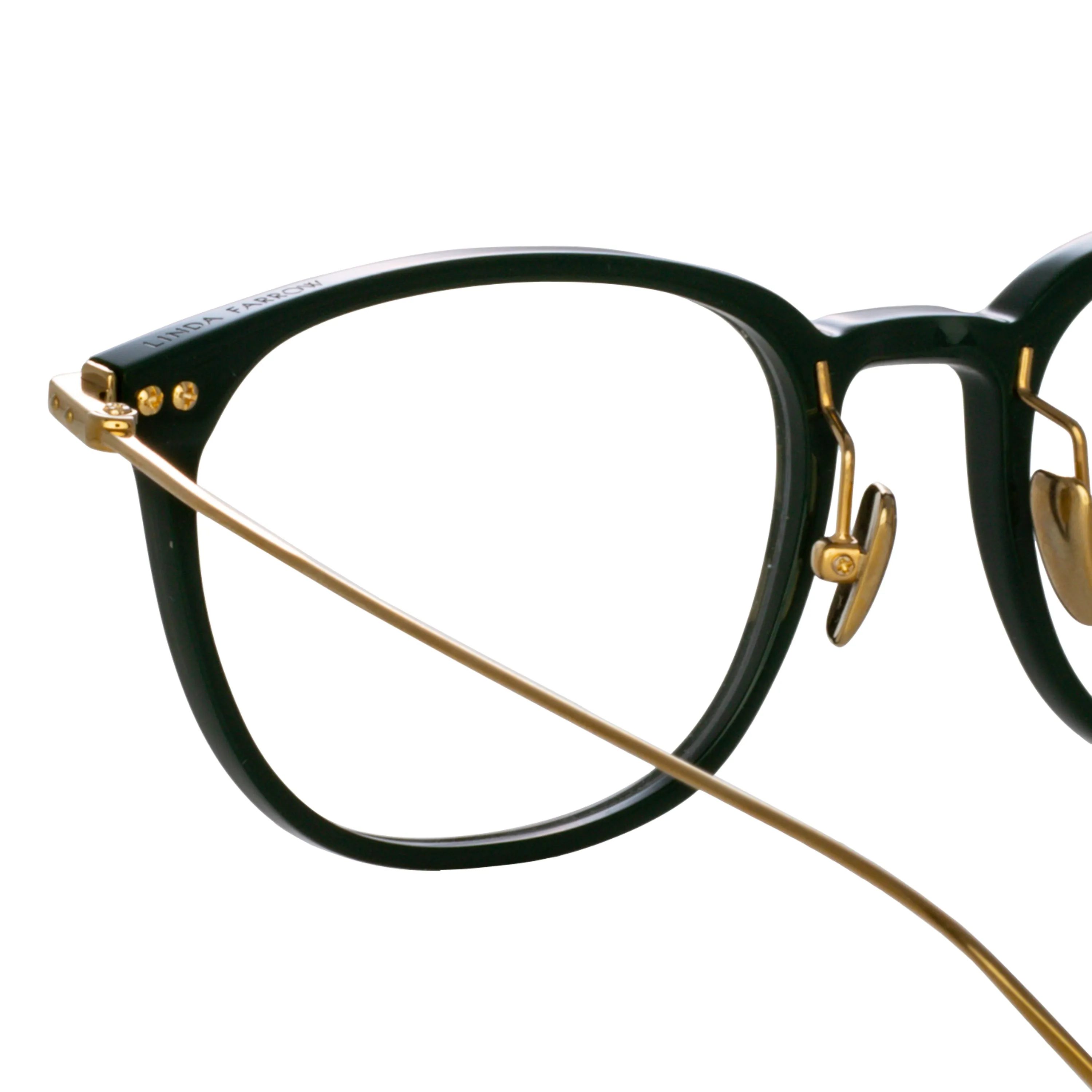 Wright Rectangular Optical Frame in Forest Green (Asian Fit) sold by Linda Farrow product image thumbnail 5