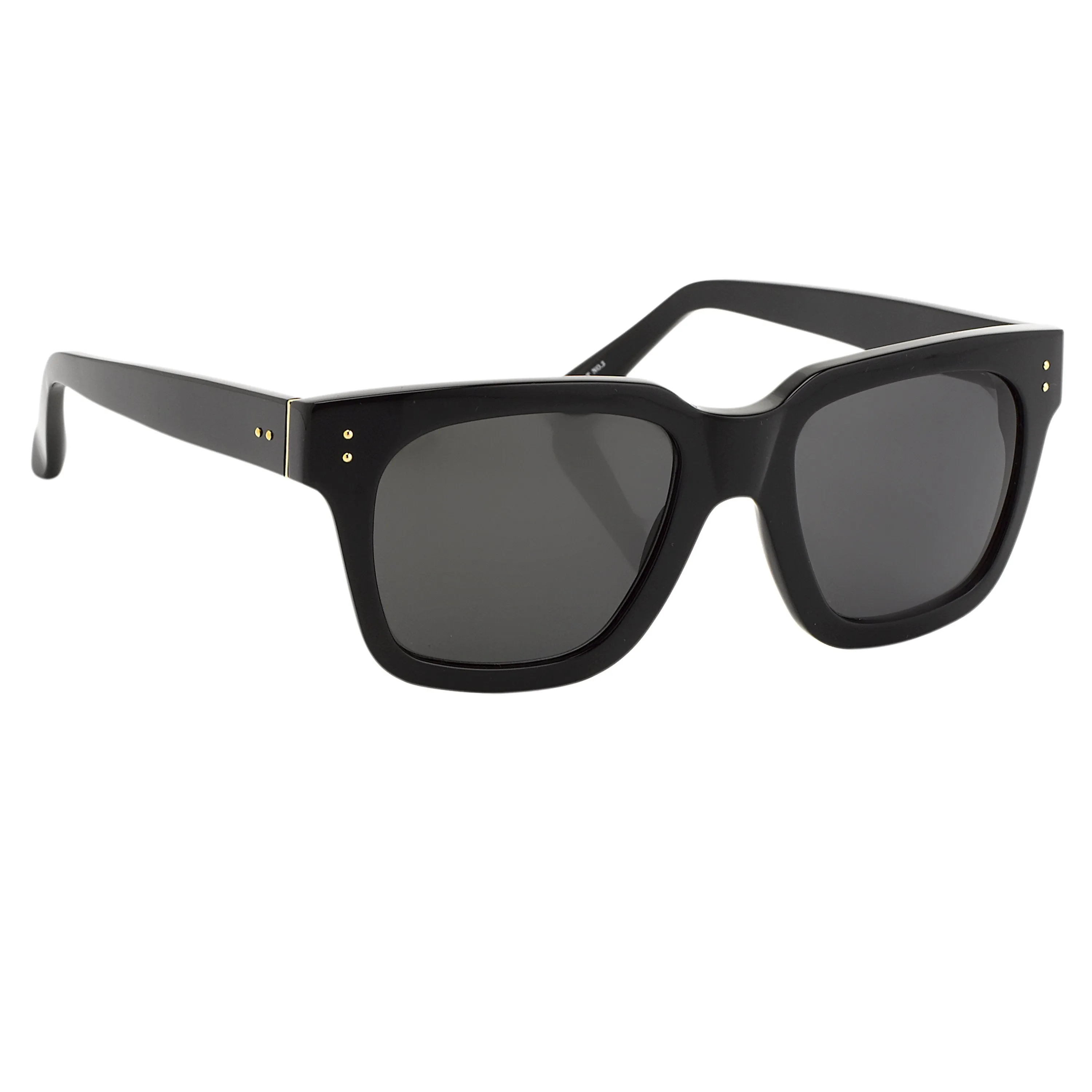 The Max | D-Frame Sunglasses in Black Frame (C4) sold by Linda Farrow