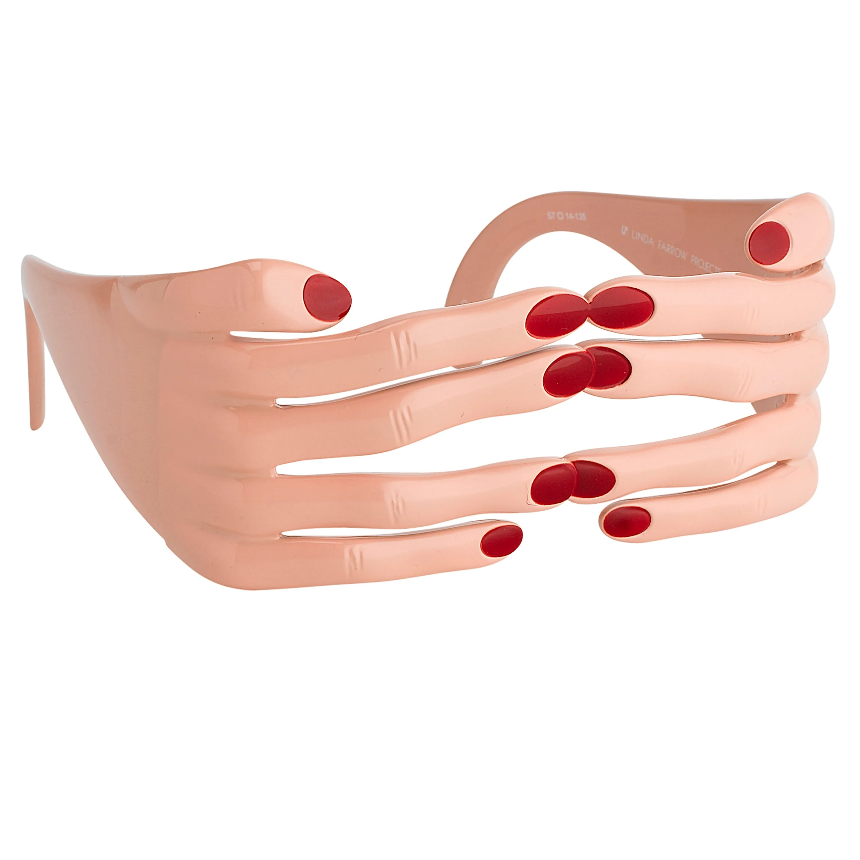 Jeremy Scott Hands Sunglasses in Pink sold by Linda Farrow product image thumbnail 2