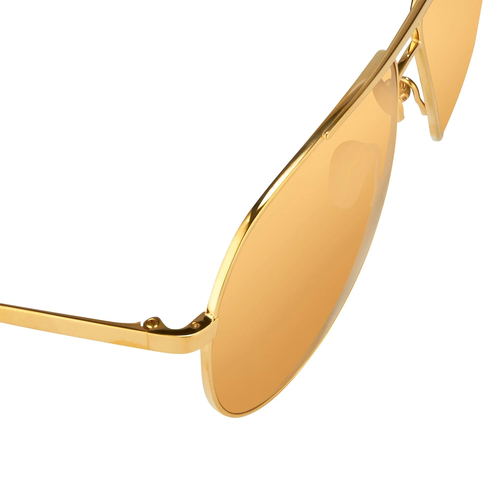 Linda Farrow 501 C1 Aviator Sunglasses sold by Linda Farrow product image thumbnail 3