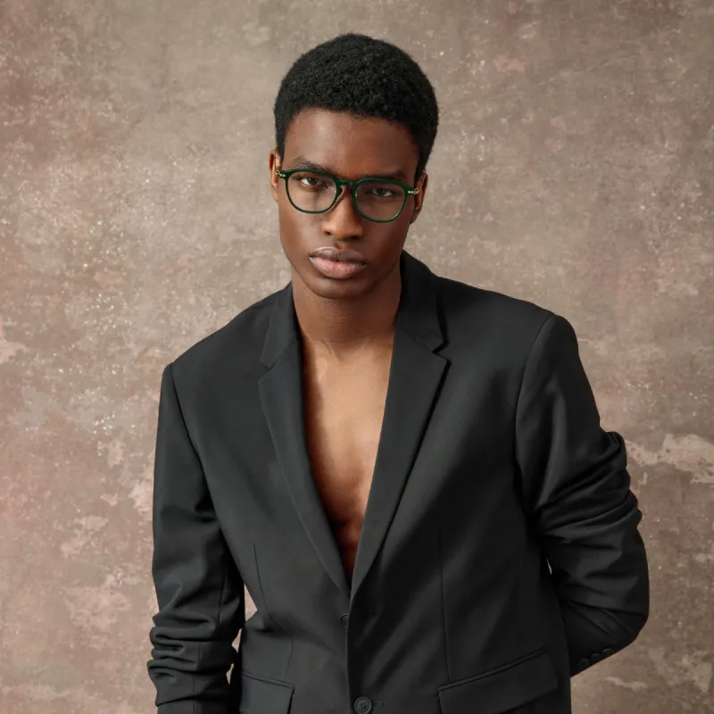 Meier Optical D-Frame in Forest (Asian Fit) sold by Linda Farrow